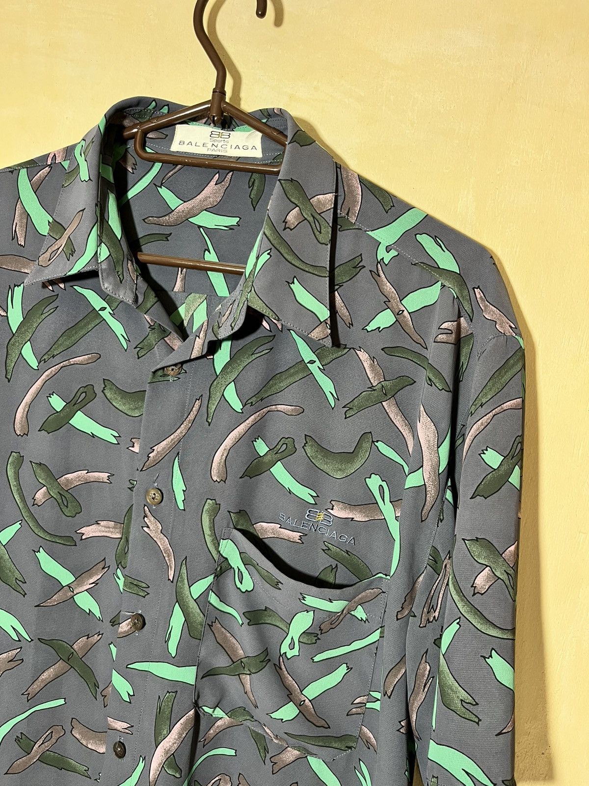 Balenciaga Vintage Balenciaga All Over Print Polo Size US L / EU 52-54 / 3 - 2 Thumbnail