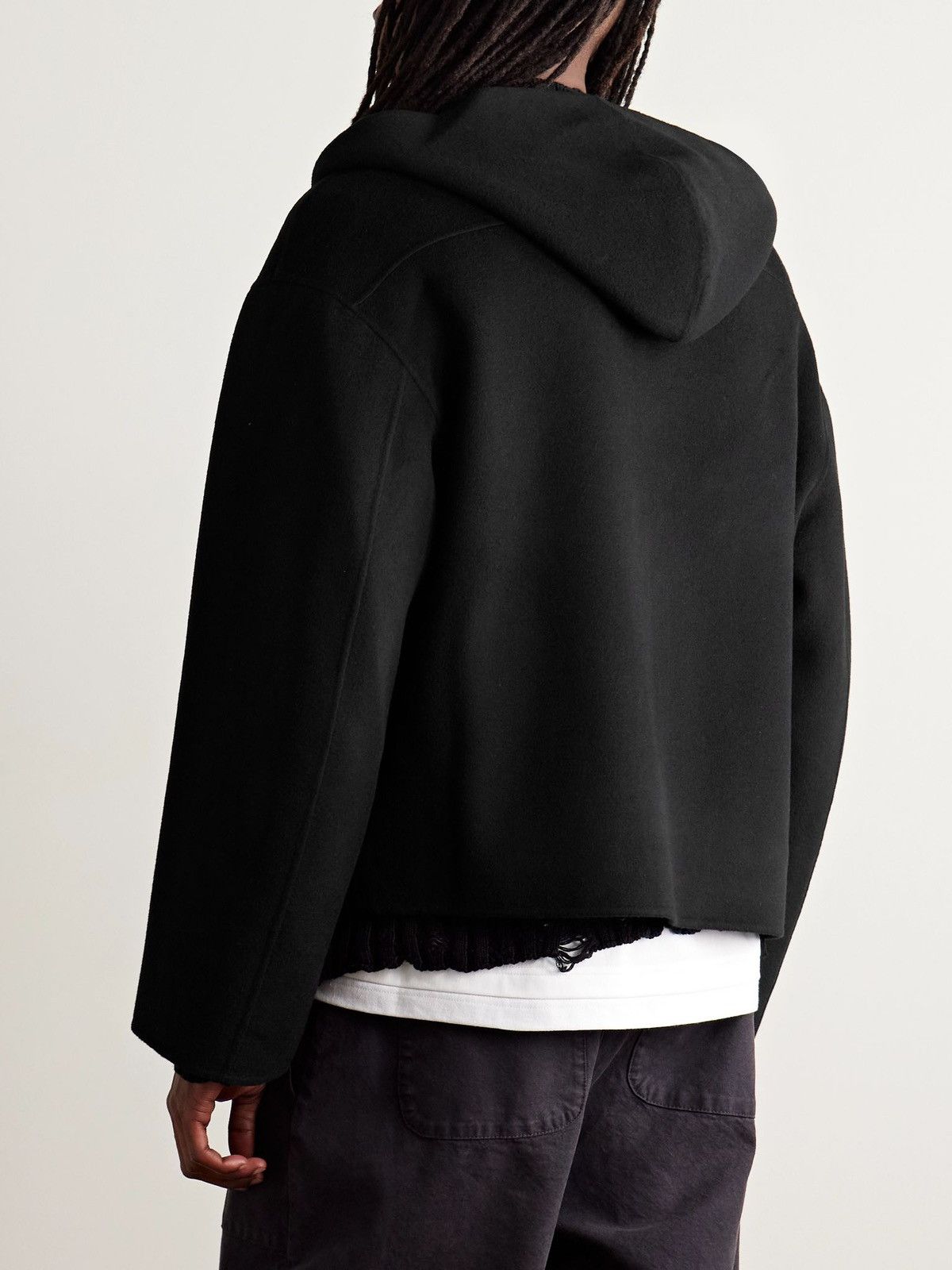 Acne Studios Acne Studios Wool and Cashmere Jacket with Hood Size US S / EU 44-46 / 1 - 5 Thumbnail
