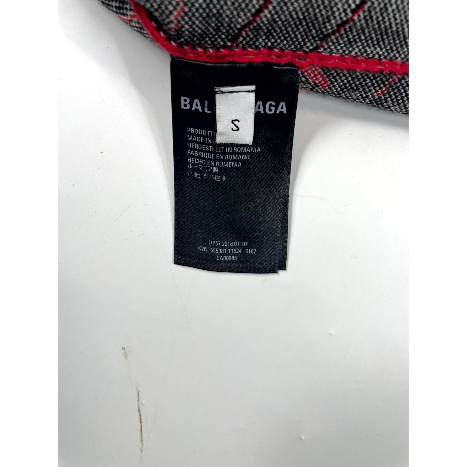 Balenciaga Balenciaga Monogram Knit Red Sweater Size US S / EU 44-46 / 1 - 4 Thumbnail