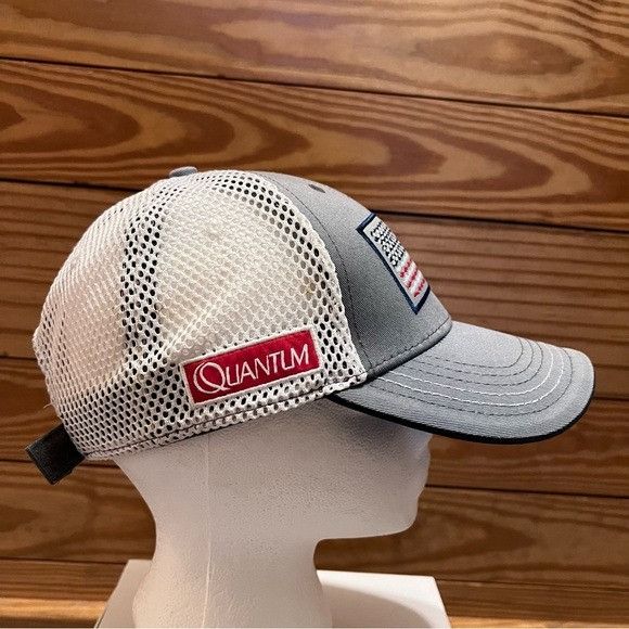 Other Quantum Fishing Adjustable Baseball Cap Mesh Hat Patriotic A Size ONE SIZE - 2 Thumbnail