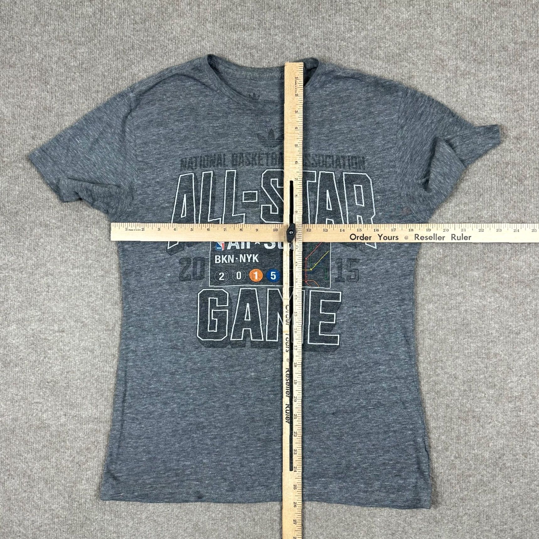 Adidas Adidas T Shirt Mens Size M Gray Short Sleeve 2015 NBA ALL Star Game New York Shirt Mens Gray Star 2015 All Star Adidas Shirt Size US M / EU 48-50 / 2 - 5 Thumbnail