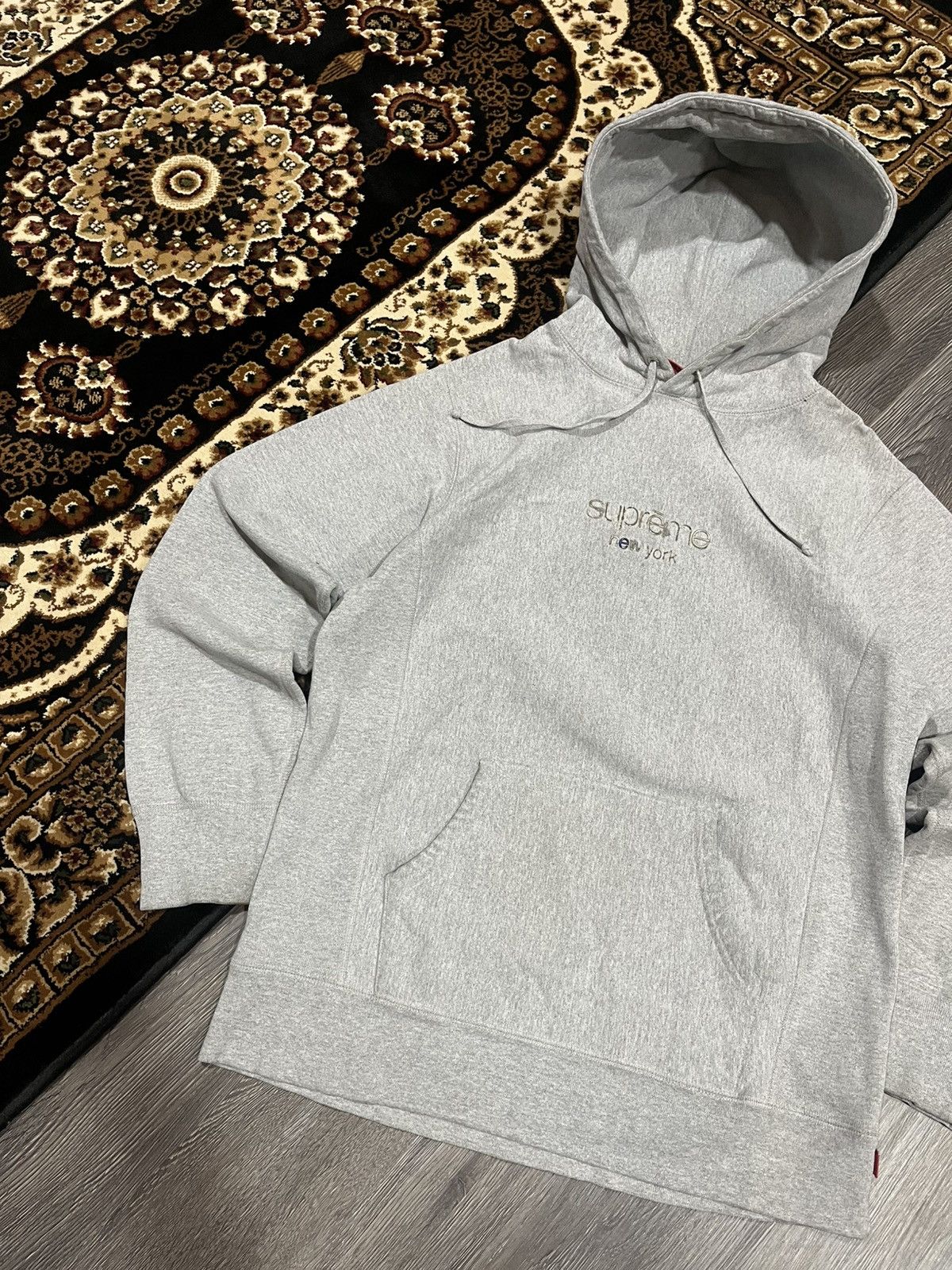 Supreme Supreme Classic Script Hooded Sweatshirt Size US L / EU 52-54 / 3 - 2 Thumbnail