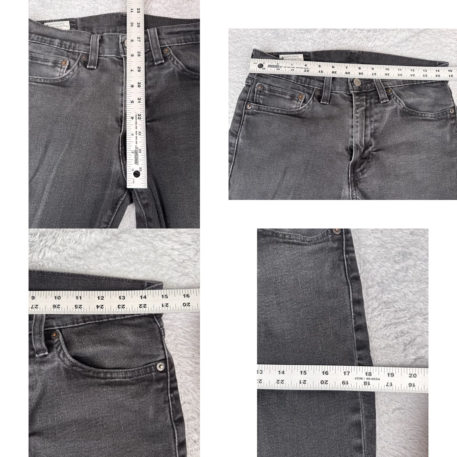 Levi's Levi's Jeans Adult 31 Black Denim Slim 511 Cotton Blend 5-Pocket Design Zip Inseam 28 in Regular Mens Size US 31 - 9 Thumbnail