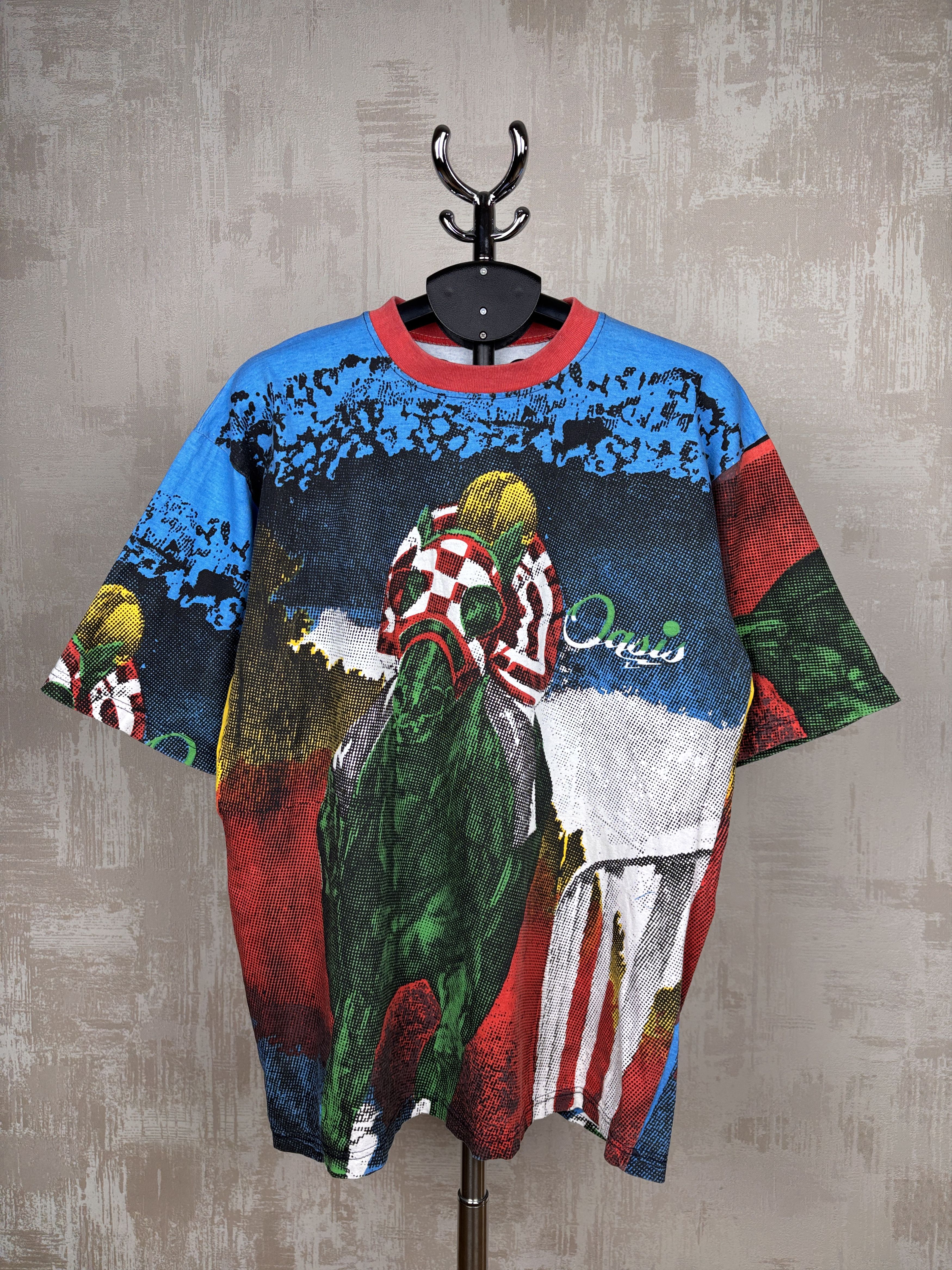 Vintage 90's Horse Riders Racing Oasis Vintage T-shirt Size US XL / EU 56 / 4 - 1 Thumbnail