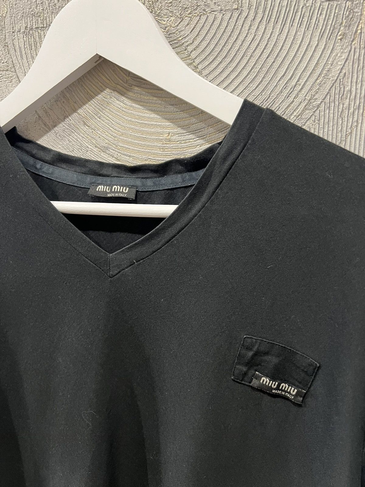 Miu Miu Miu miu vintage T Shirt V neck Size M / US 6-8 / IT 42-44 - 2 Thumbnail