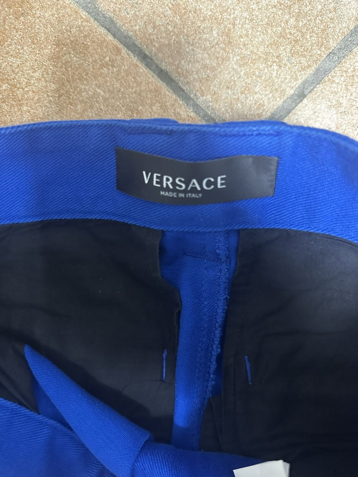 Versace Versace Blue Cargo Trousers Size US 32 / EU 48 - 4 Thumbnail