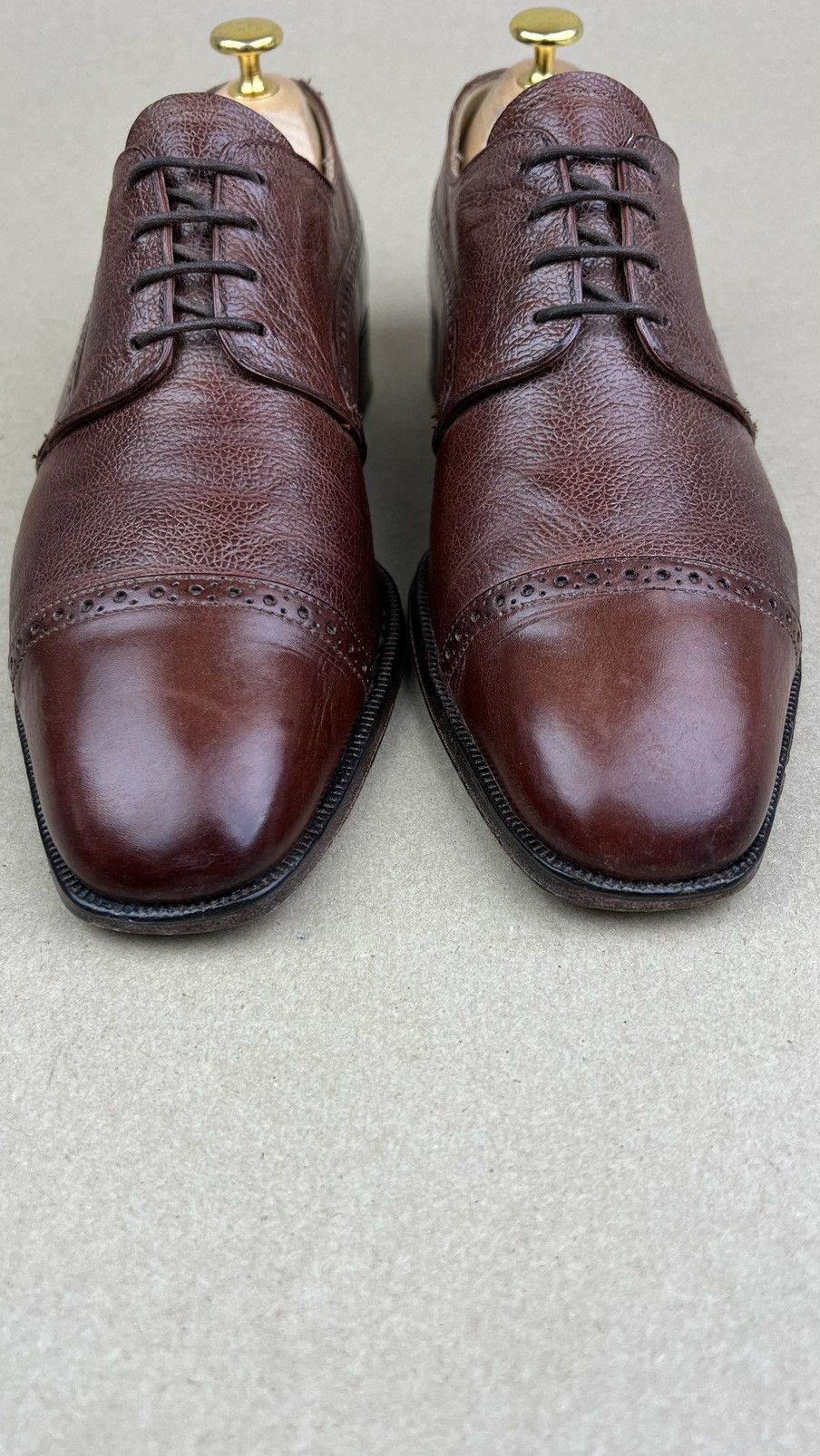 Grenson GRENSON Derby Leather Shoes Made in England Brown Men’s Size US 10.5 / EU 43-44 - 4 Thumbnail