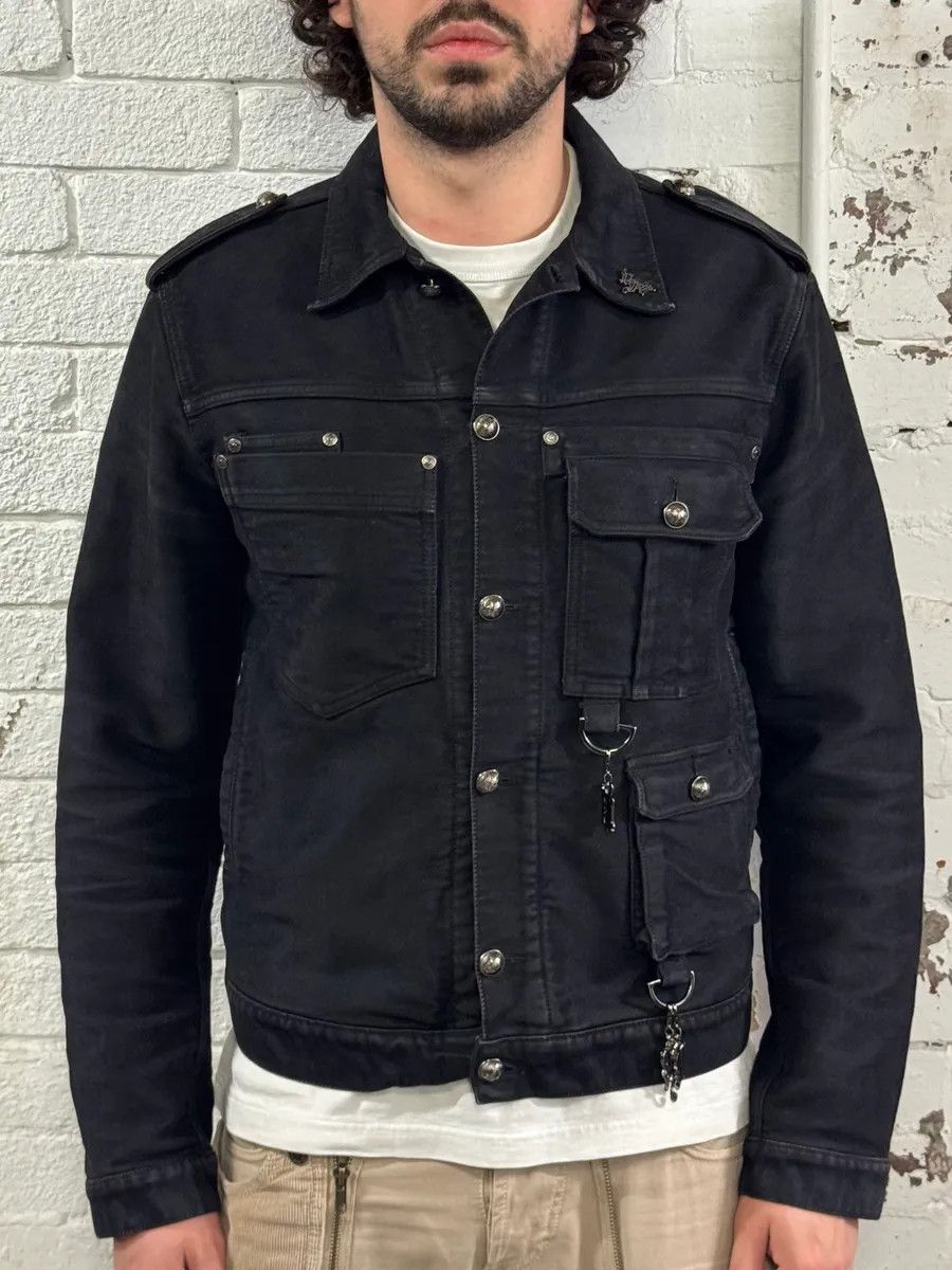 Versace AW2003 Versace Military Multi-Pockets Cargo Black Jacket Size US M / EU 48-50 / 2 - 2 Thumbnail