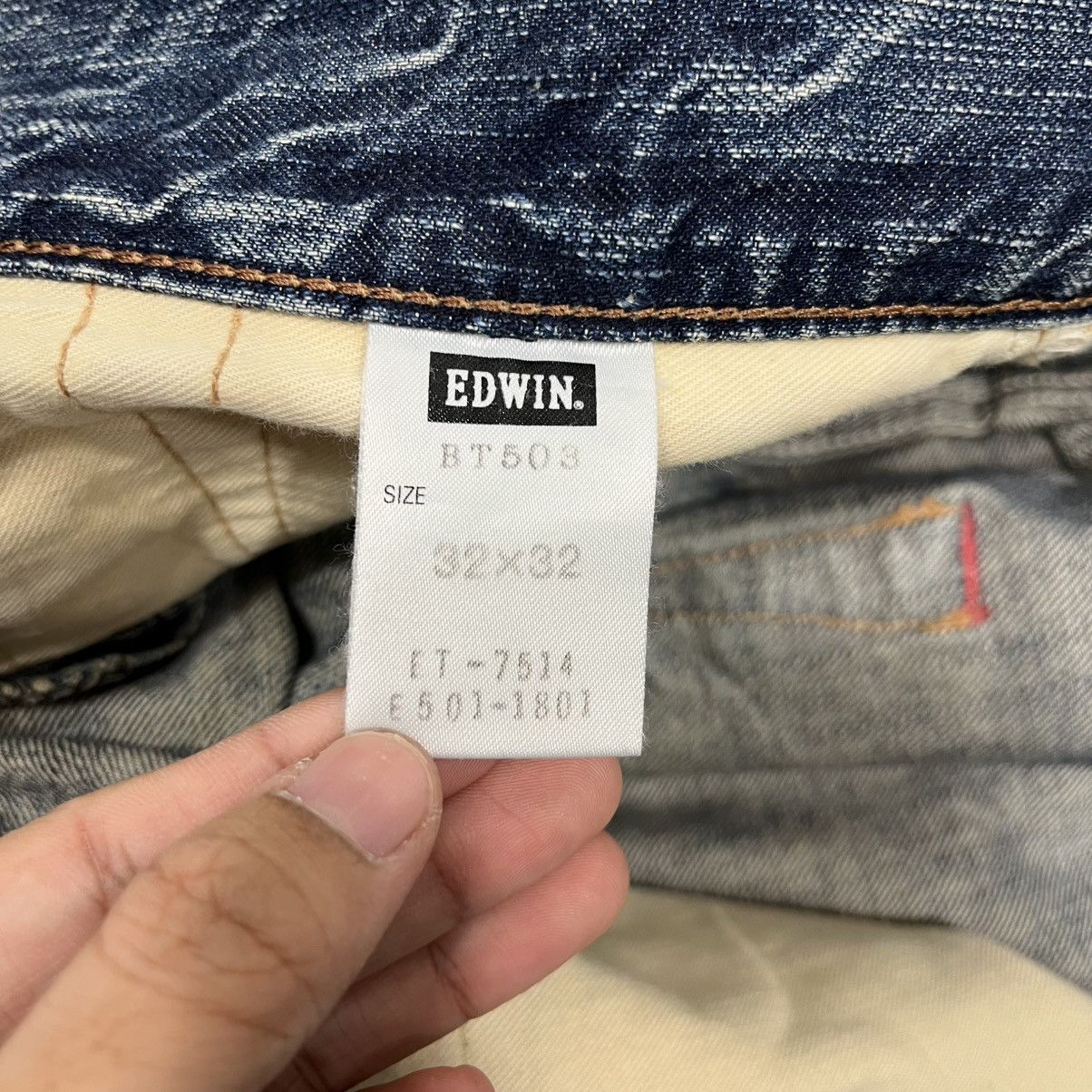Edwin Vintage Edwin Distressed Denim Jeans Size US 34 / EU 50 - 21 Thumbnail