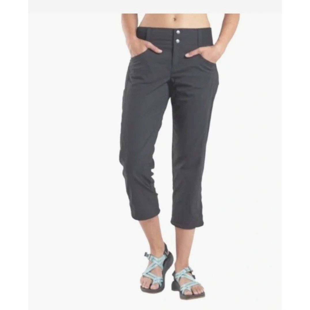Other NWT Title Nine Women Gray Clamber Capri Hiking Nylon Pants 1 Size 36" / US 14 / IT 50 - 1 Thumbnail