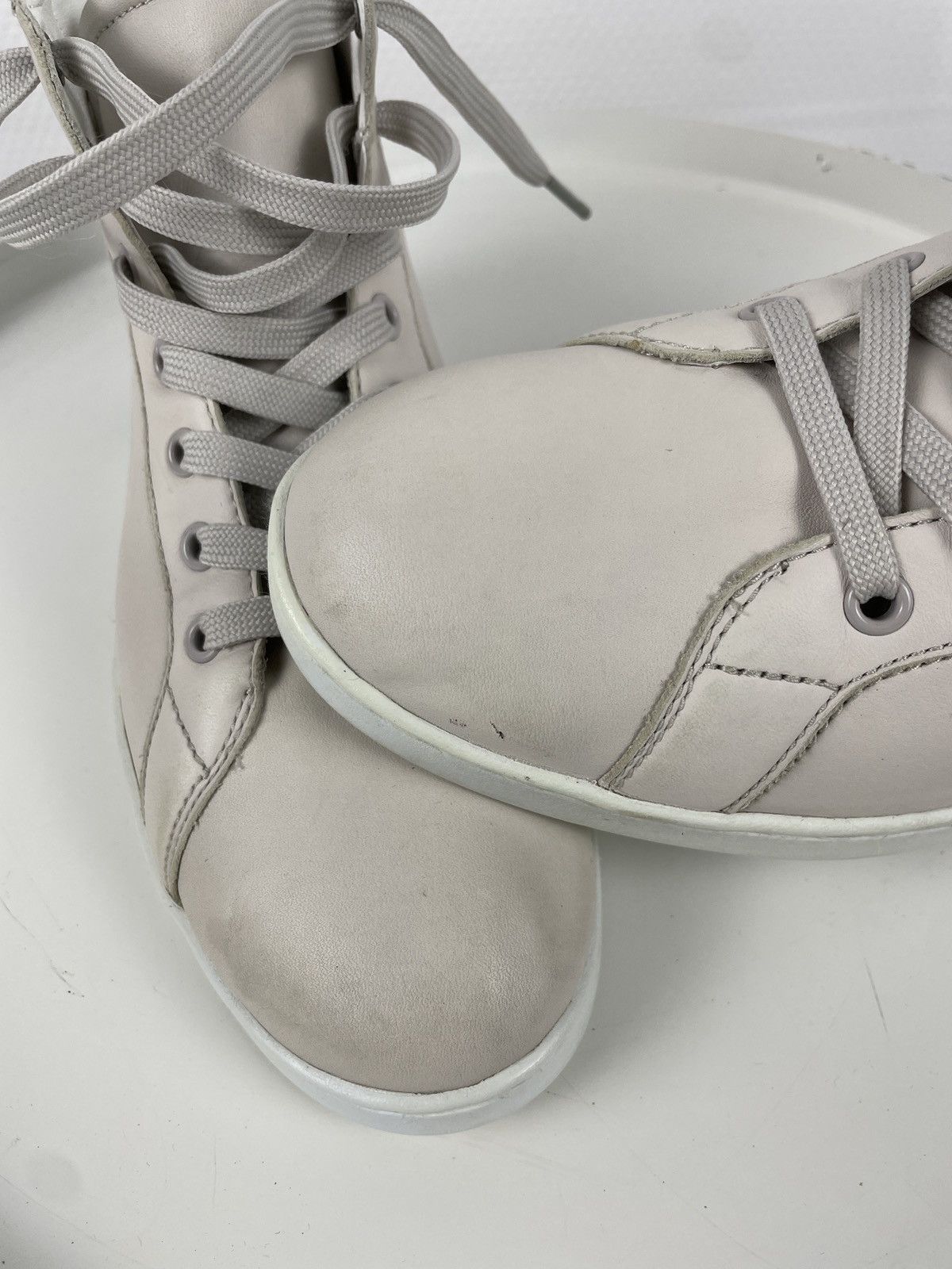 Dolce & Gabbana Rare Y2K D&G Leather Italy Lace-Up High-Top Sneakers Shoes Trainers Size US 5.5 / IT 35.5 - 18 Thumbnail