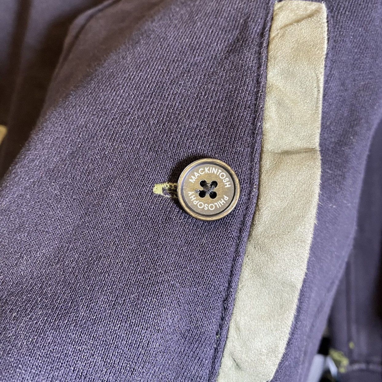 Mackintosh Vintage 90s Faded Navy Mackintosh Philosophy Zip Up Hoodie Size US S / EU 44-46 / 1 - 8 Thumbnail