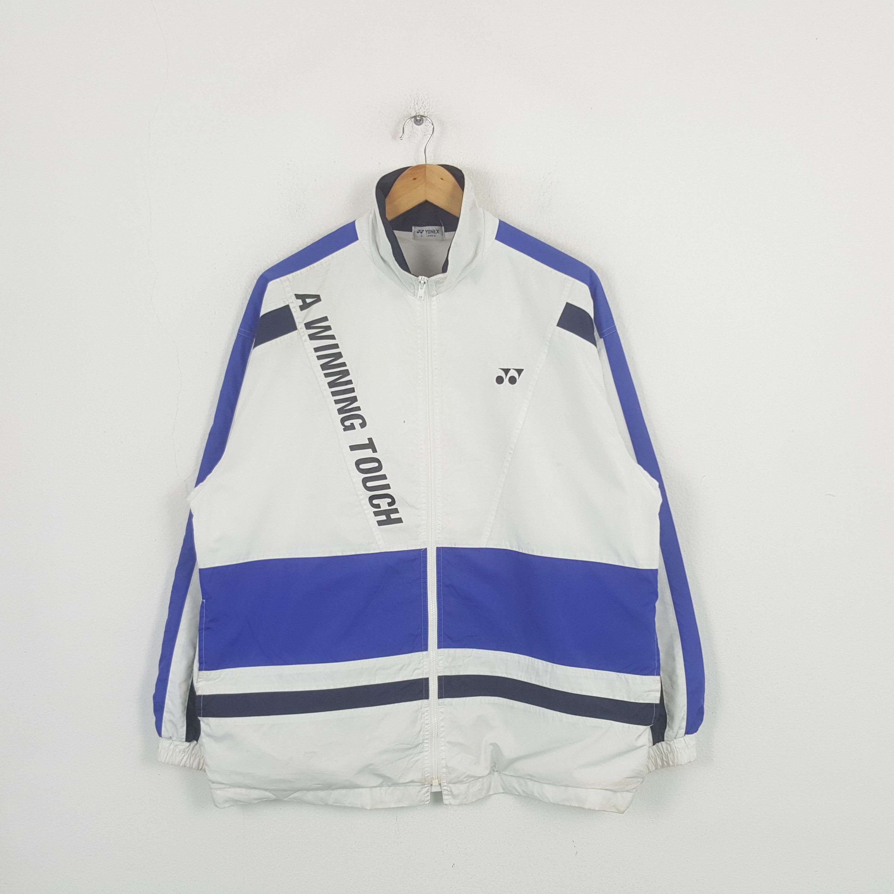 Japanese Brand Vintage Yonex Badminton Sport Windbreaker Jacket RR19 Size US L / EU 52-54 / 3 - 1 Thumbnail