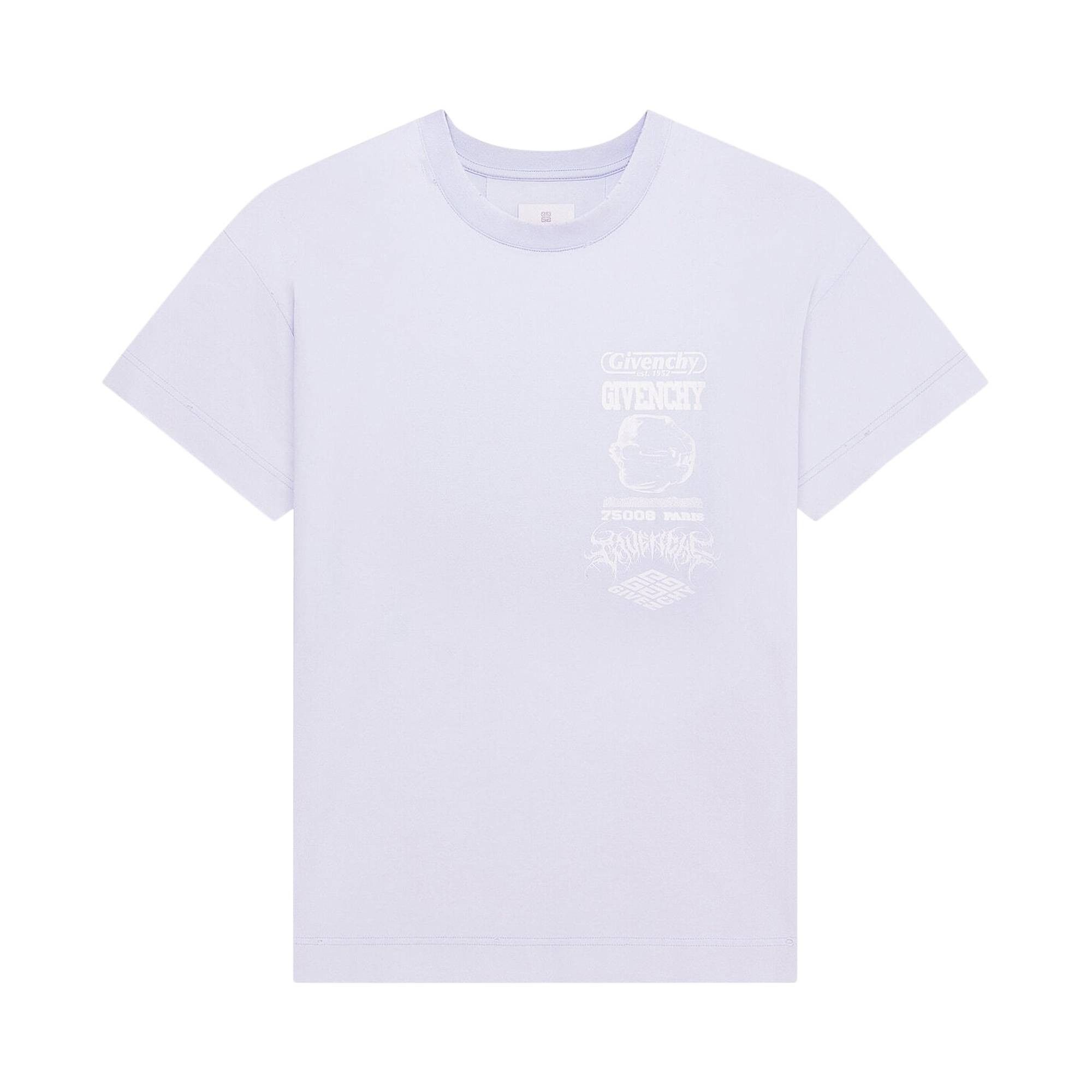 Givenchy o1w1db10325 Standard Short Sleeve Base in Baby Blue Size US L / EU 52-54 / 3 - 1 Preview