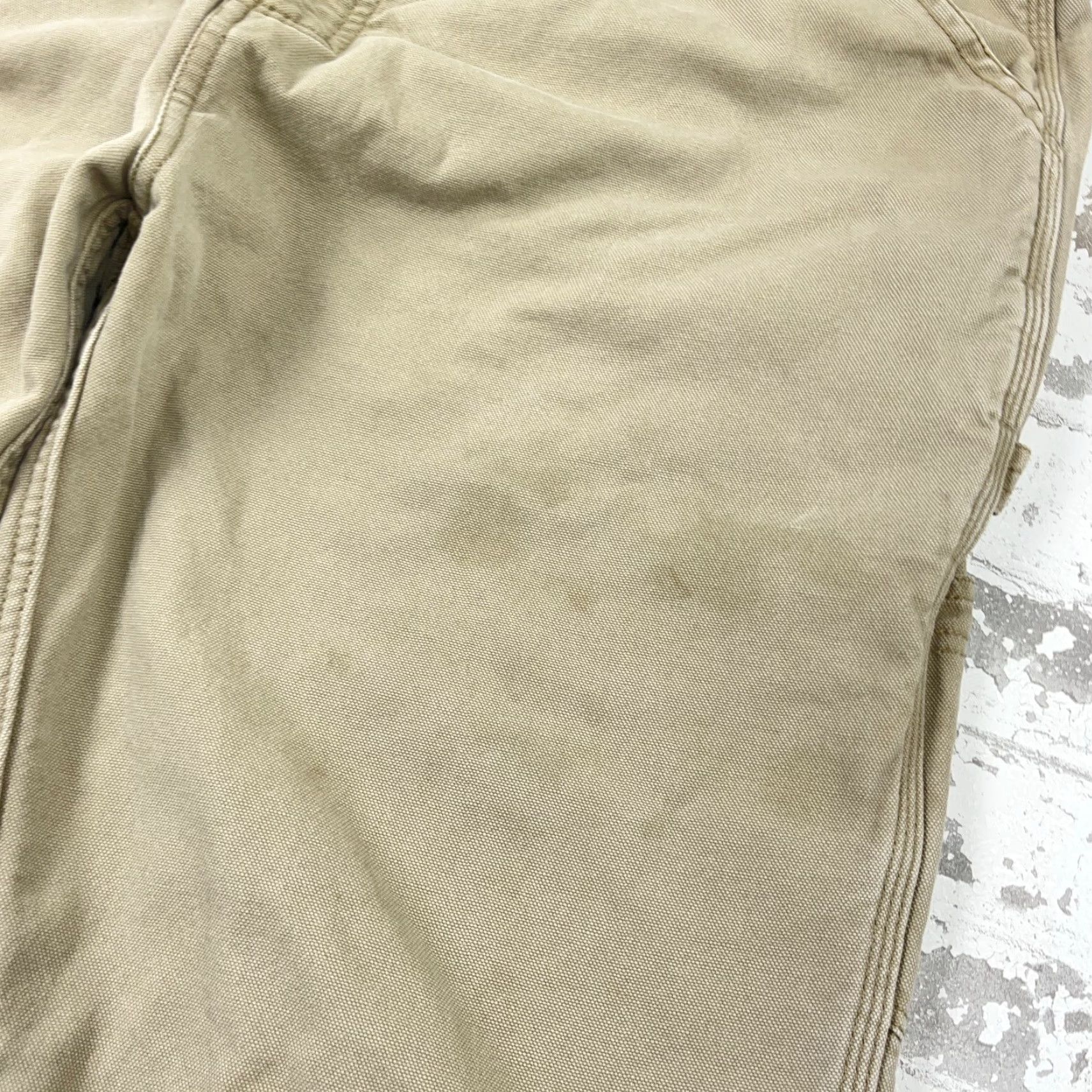 Vintage Wolverine Pants Men 44x30 Tan Carpenter Duck Canvas Quilt Lined Stains Vintage Size US 44 / EU 60 - 3 Thumbnail