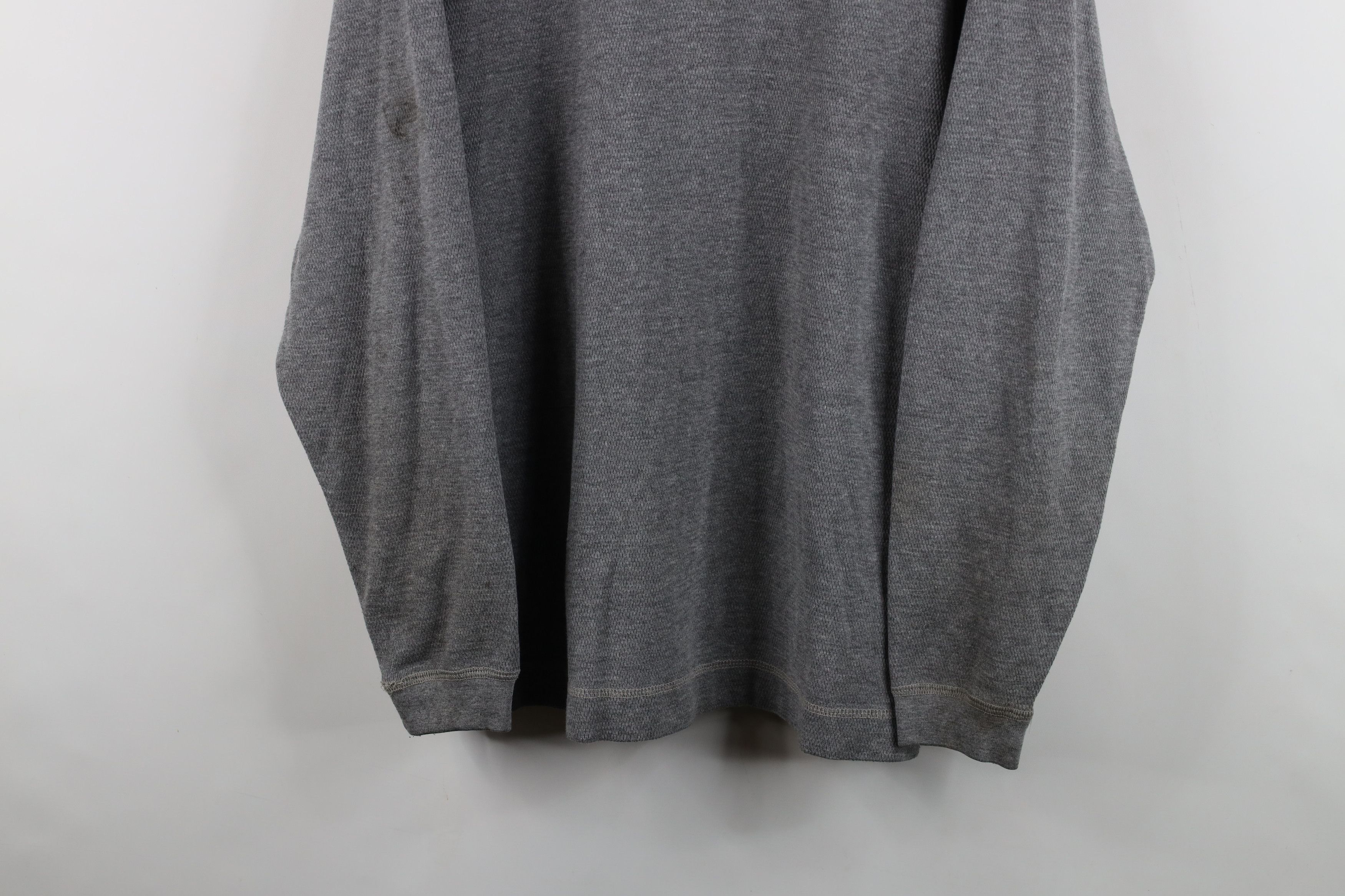 Vintage Vintage 90s Streetwear Thermal Waffle Knit Henley T-Shirt Size US XL / EU 56 / 4 - 3 Thumbnail