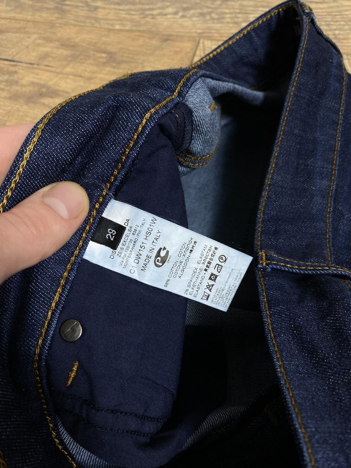 Dirk Bikkembergs Dirk Bikkembergs Made in Italy Indigo Slim Jeans Size US 29 - 9 Thumbnail
