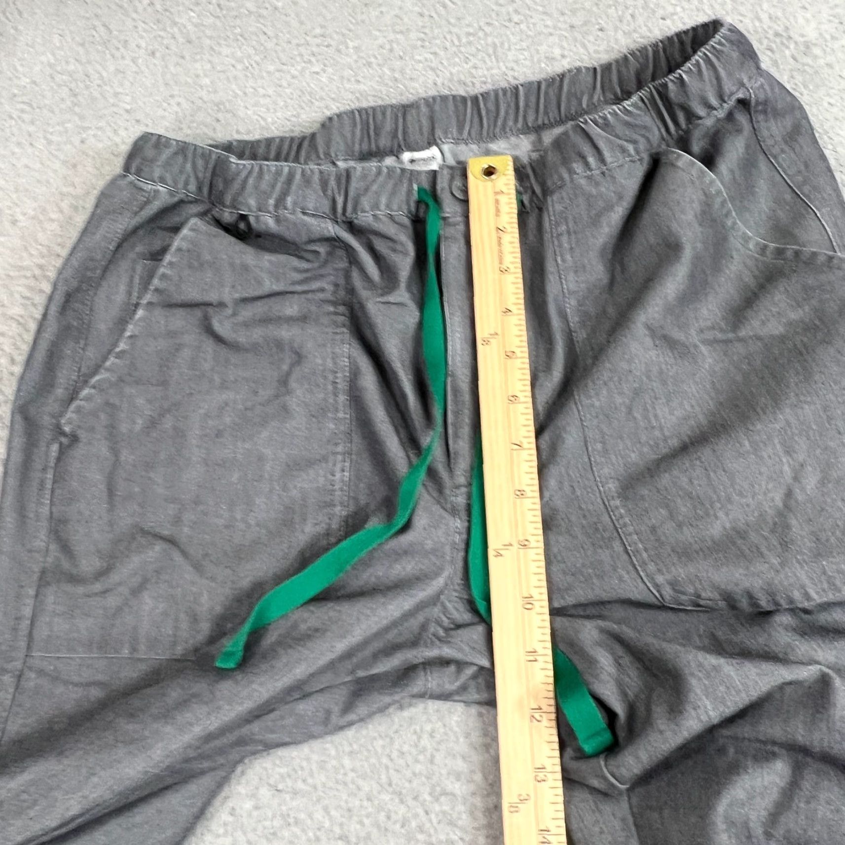 Vintage FIGS Technical Collection Scrub Pants Womens M Gray Polyester Solid Medical Size 32" / US 10 / IT 46 - 4 Thumbnail