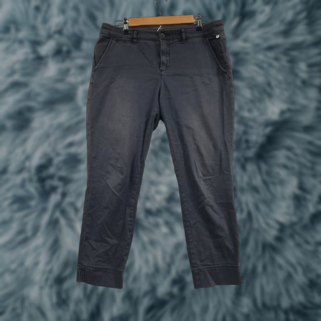 Vintage Pilcro Pilcro Stet Gray Bootcut Pants 30 Women Regular Inseam 26" Knit Cotton Blend Front Flat Mid Rise Size 30" / US 8 / IT 44 - 1 Thumbnail