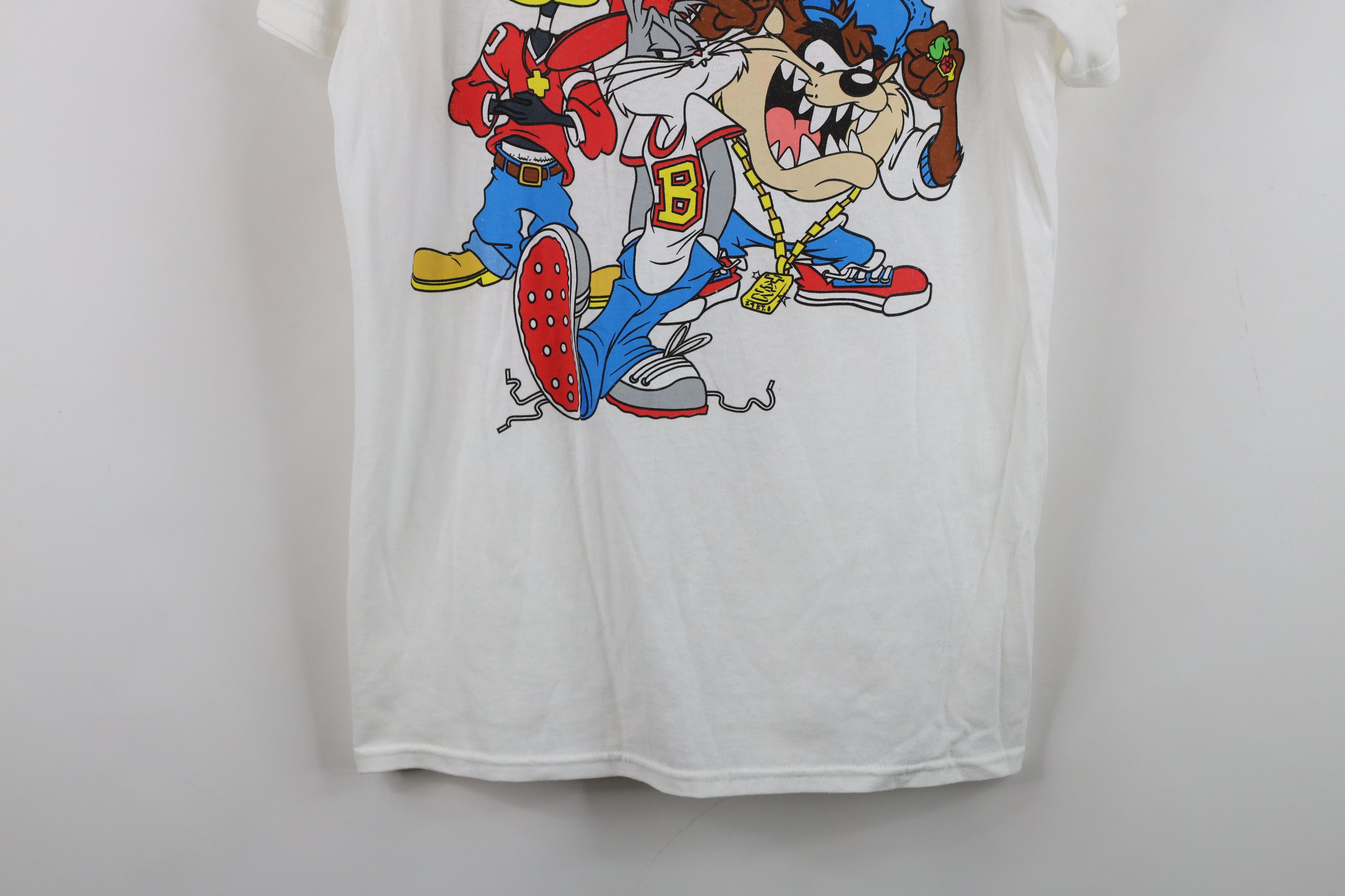 Vintage Retro Y2K Looney Tunes Rap Bugs Bunny Taz Daffy Duck T-Shirt Size US S / EU 44-46 / 1 - 3 Thumbnail