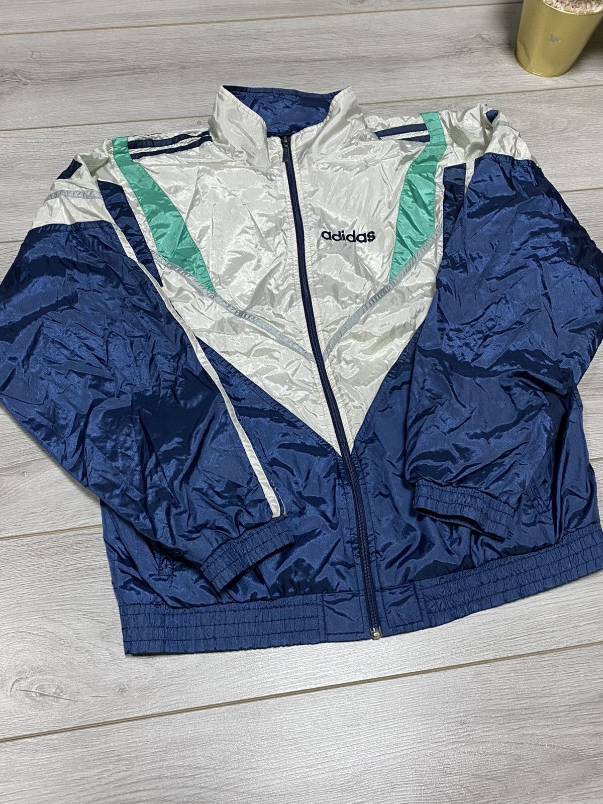 Adidas Adidas vintage track suit zip patterns 90s pants jacket Size US L / EU 52-54 / 3 - 7 Thumbnail