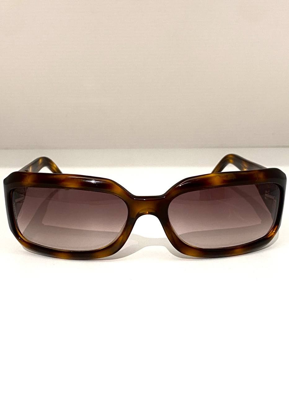 Chanel Chanel CC Logo Rhinestones Retro Chunky Sunglasses Y2K Size ONE SIZE - 7 Thumbnail