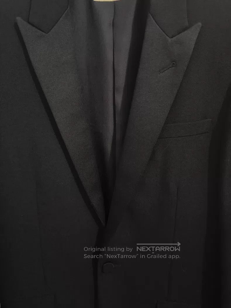 Saint Laurent Paris Saint Laurent Paris Satin Reversible Notched Lapel Smoking Size US S / EU 44-46 / 1 - 3 Thumbnail
