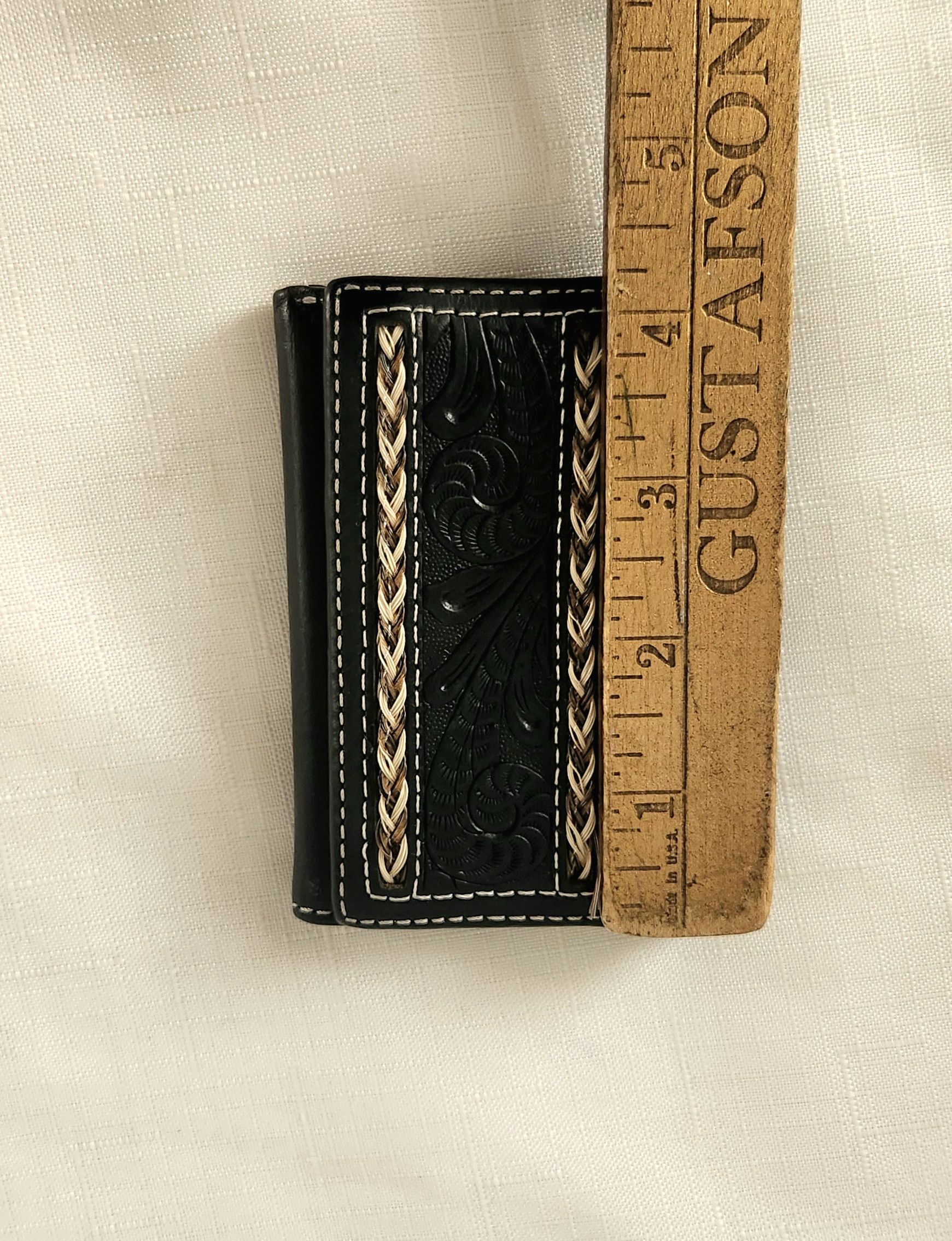 Cody James Cody James Men's stitched tri-fold leather wallet embossed Size ONE SIZE - 8 Thumbnail