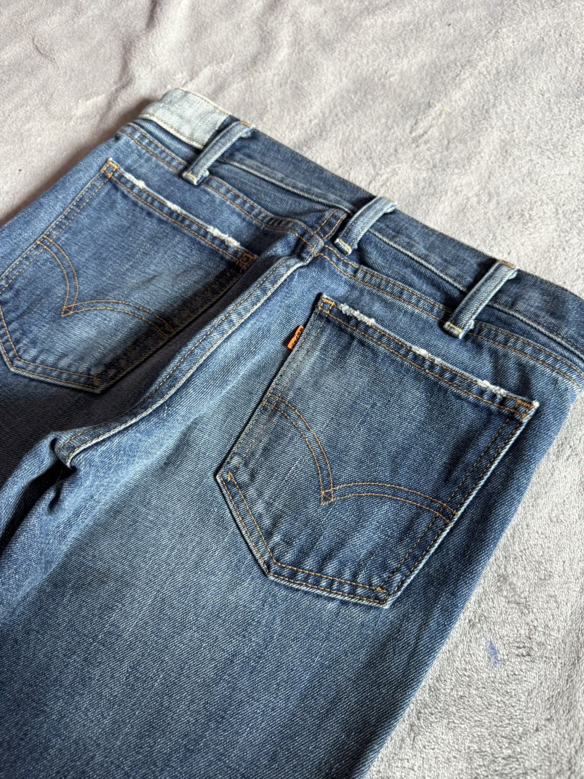 Levi's × TAION × Vintage Vintage LEVIS Big E 646 Flared Bootcut Talon Zipper Jeans Size US 30 / EU 46 - 11 Thumbnail