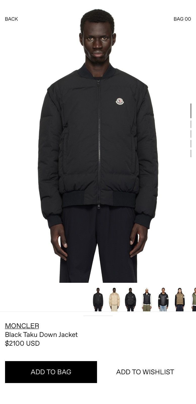 Moncler Moncler Taku Down Jacket - Zip-off sleeves BLK/Size L,3 Size US L / EU 52-54 / 3 - 18 Thumbnail