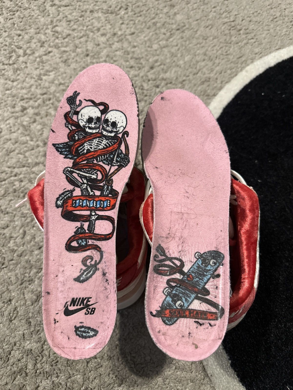 Nike × StrangeLove Skateboards Nike SB Dunk Low Strangelove Skateboards Size US 9.5 / EU 42-43 - 13 Thumbnail