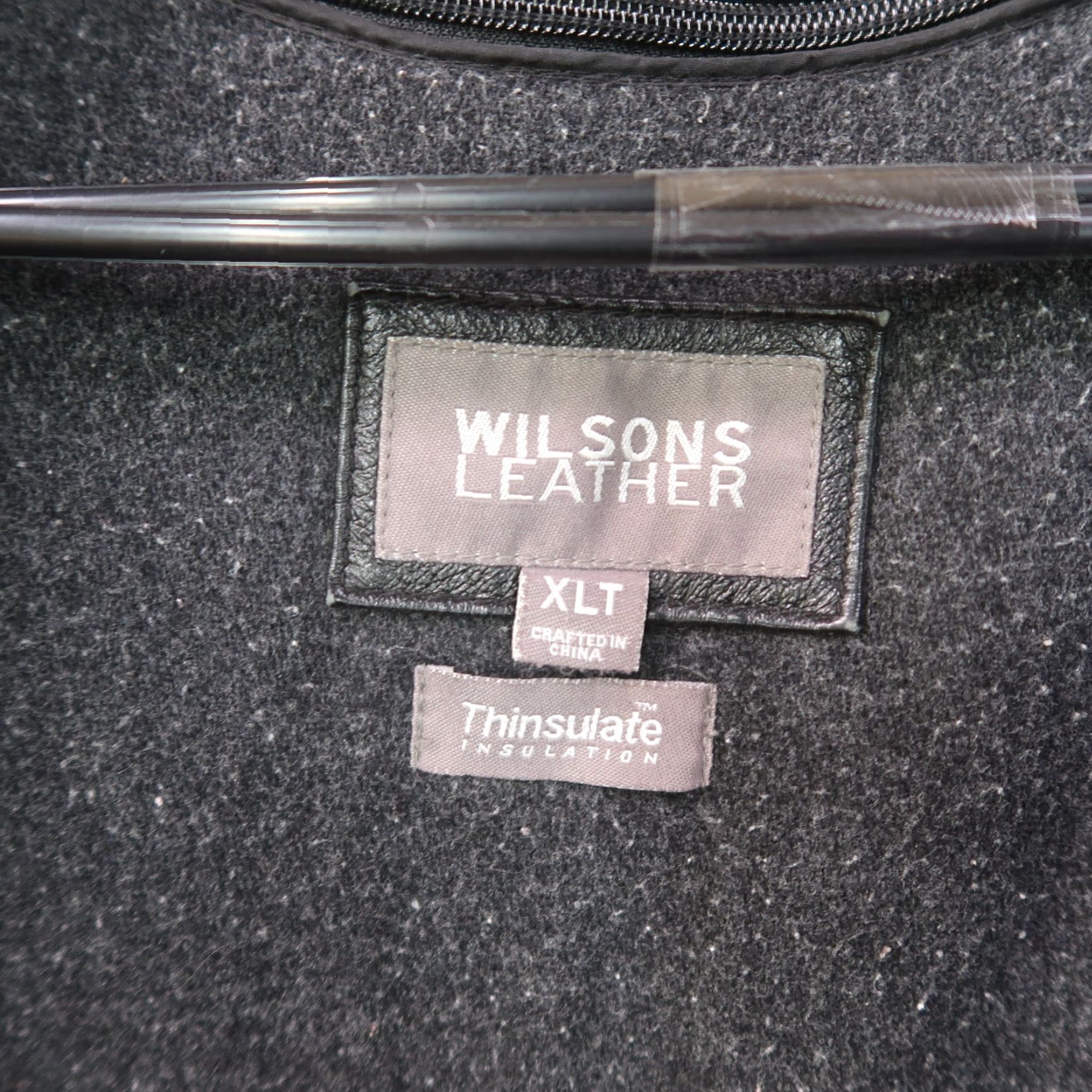 Vintage VINTAGE Wilsons Leather Bomber Jacket Black Leather Full Zip Insulated XLT Men’s Mid-Length Coat/Casual Winter 90s Size US XL / EU 56 / 4 - 5 Thumbnail