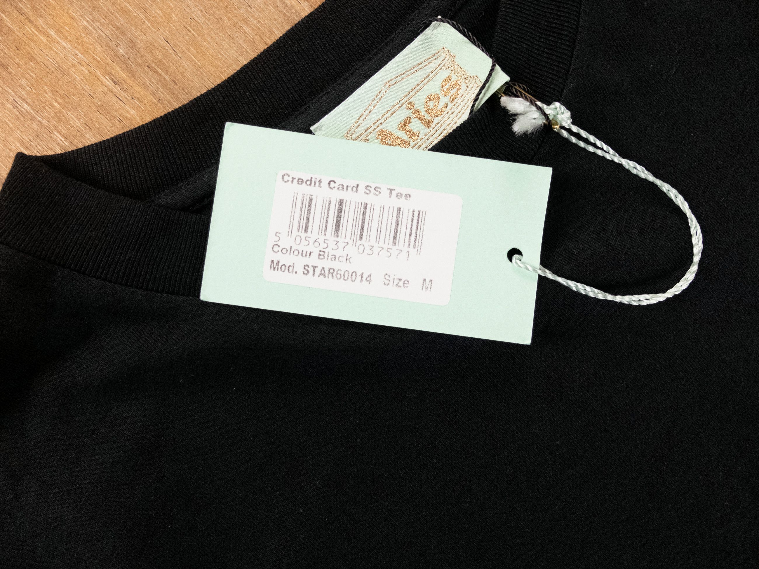 Aries ARIES black credit card logo print t-shirt Medium q Size US M / EU 48-50 / 2 - 6 Thumbnail