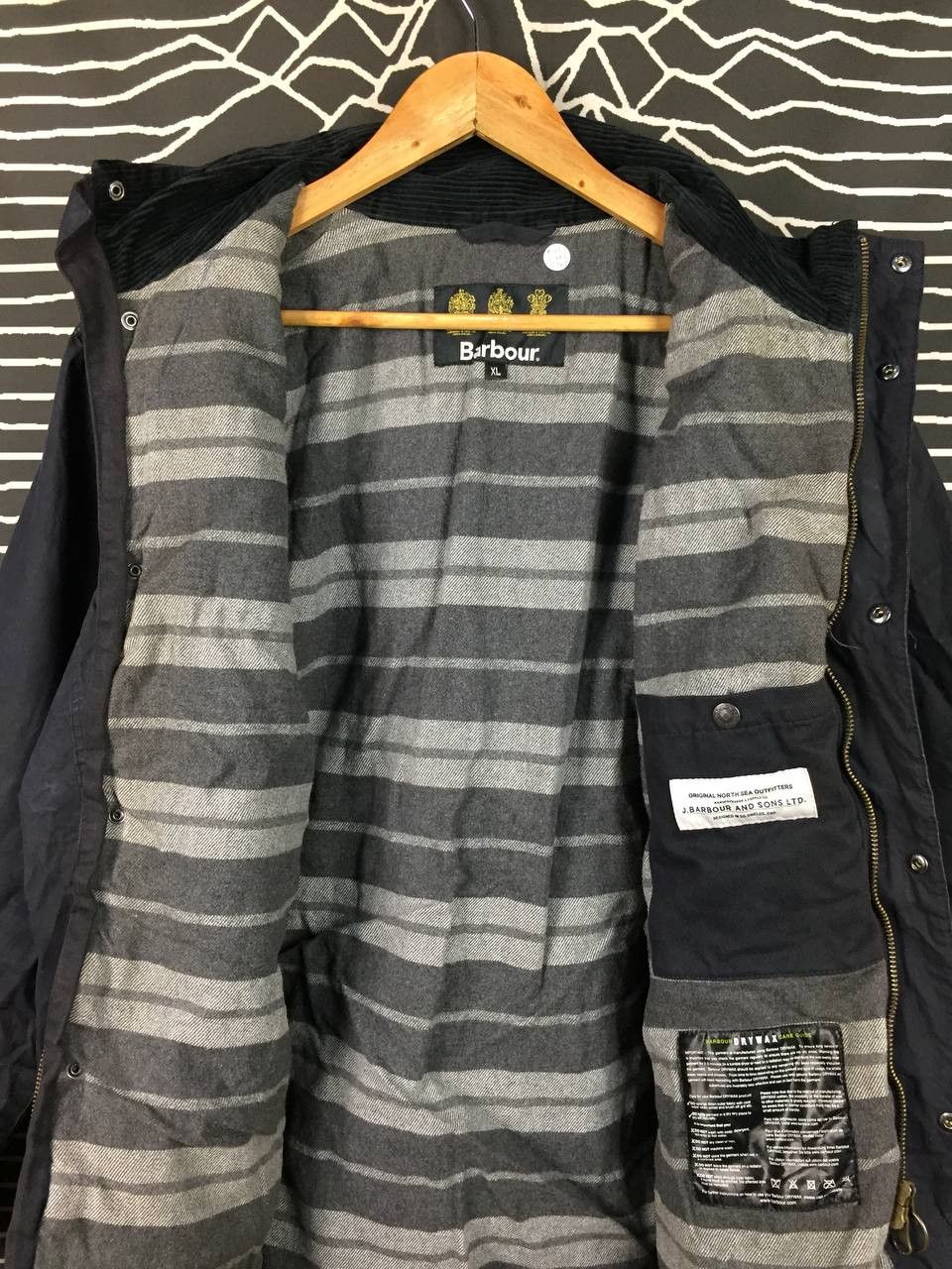 Barbour Vtg Barbour Original North Sea Outfitters DRYWAX Jacket Size US XL / EU 56 / 4 - 12 Thumbnail