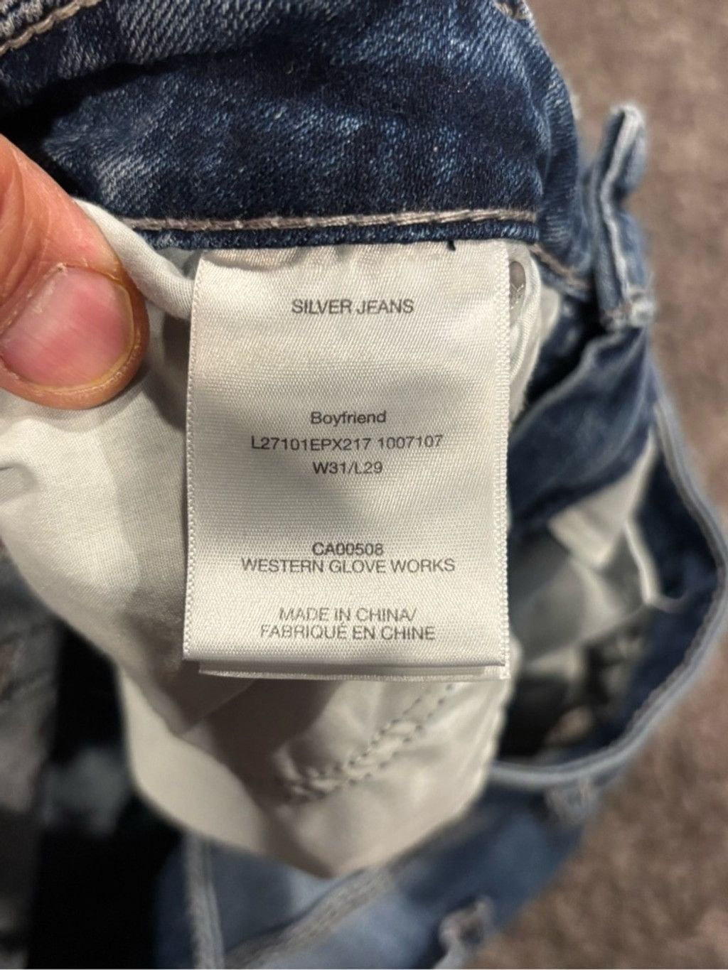 Silver Jeans Co. Women’s Silver Boyfriend Jeans Size 31" - 3 Thumbnail