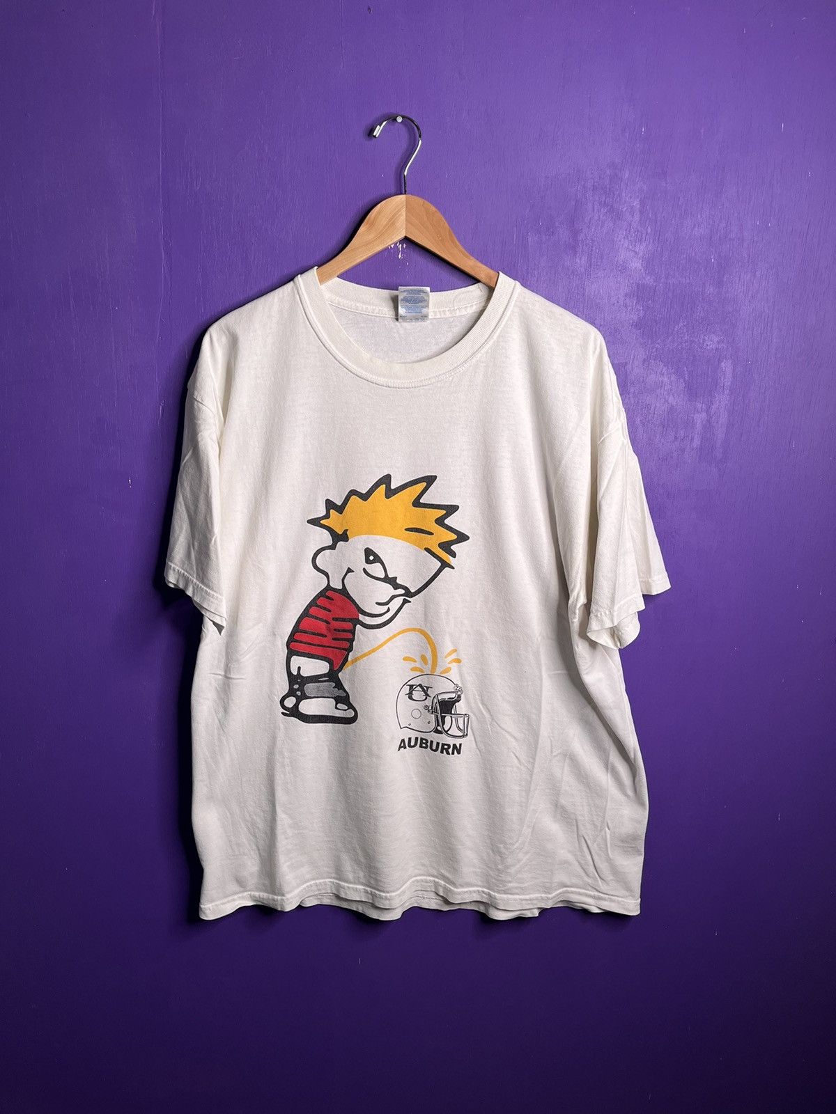 Other Vintage 00s Auburn sucks peeing in helmet tee Size US XL / EU 56 / 4 - 1 Thumbnail