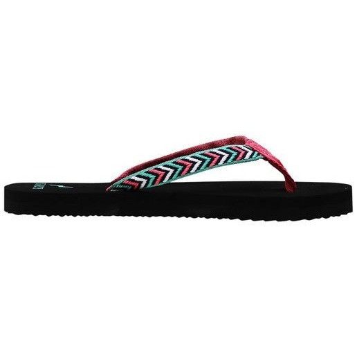 Other Norty Womens Black Chevron Flip Flop Sandals Size 6 With Red Size US 6 / IT 36 - 6 Thumbnail