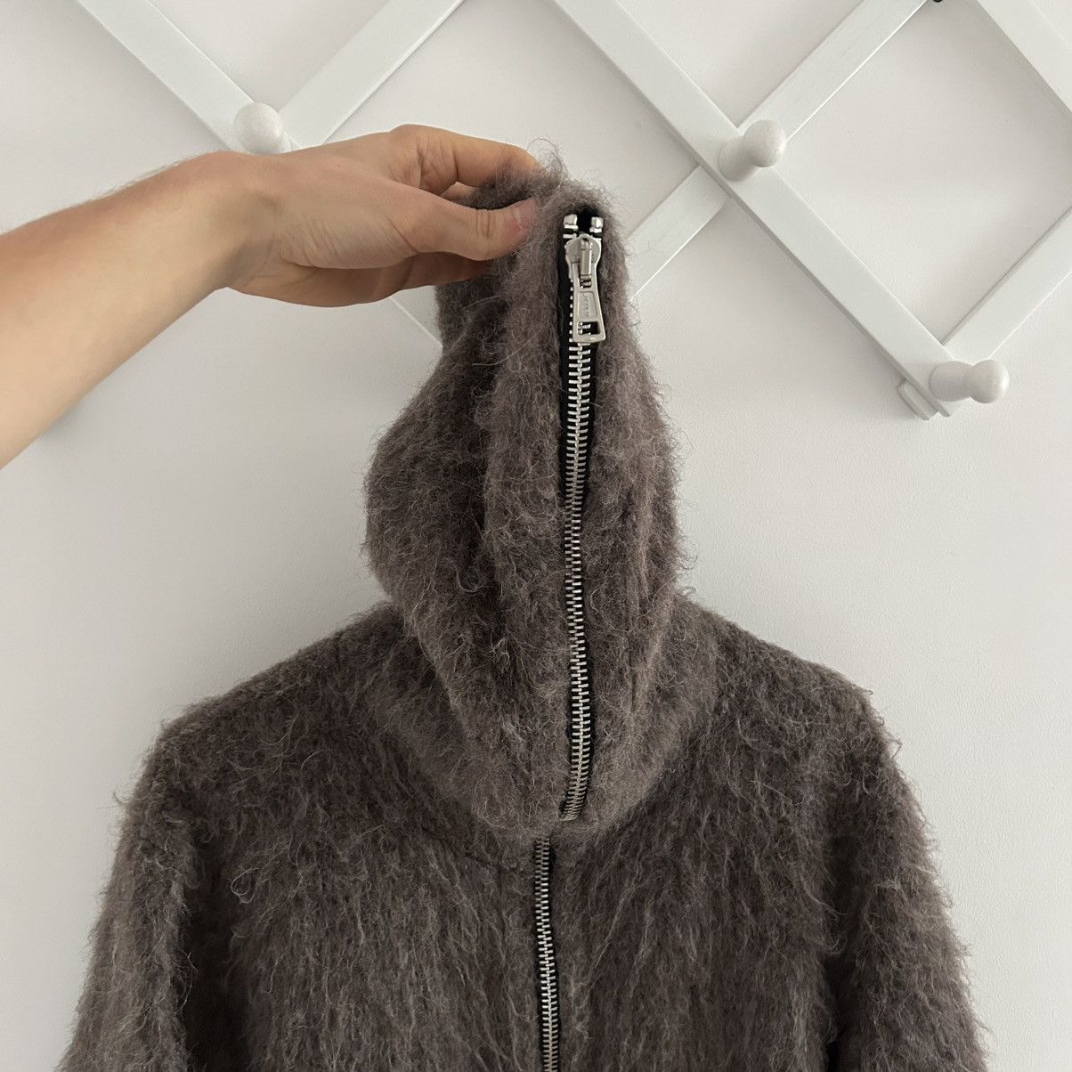Our Legacy Our Legacy Mohair Full Zip Up Hood Hairy Knit Hoodie Jacket Size US M / EU 48-50 / 2 - 3 Thumbnail