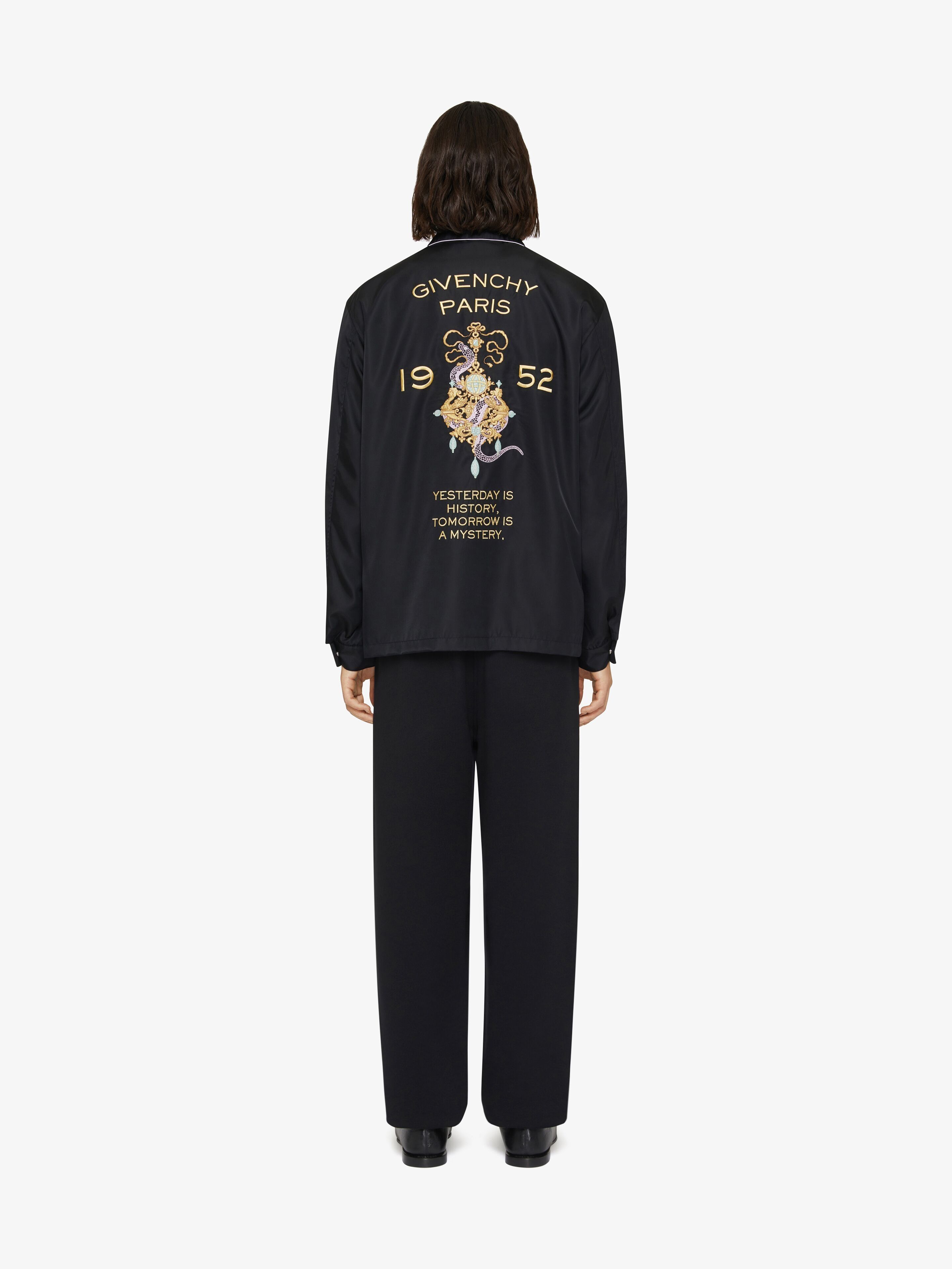Givenchy o1mle0226 Jacket With Chandelier And Snake Embroidery Black Size US L / EU 52-54 / 3 - 3 Thumbnail