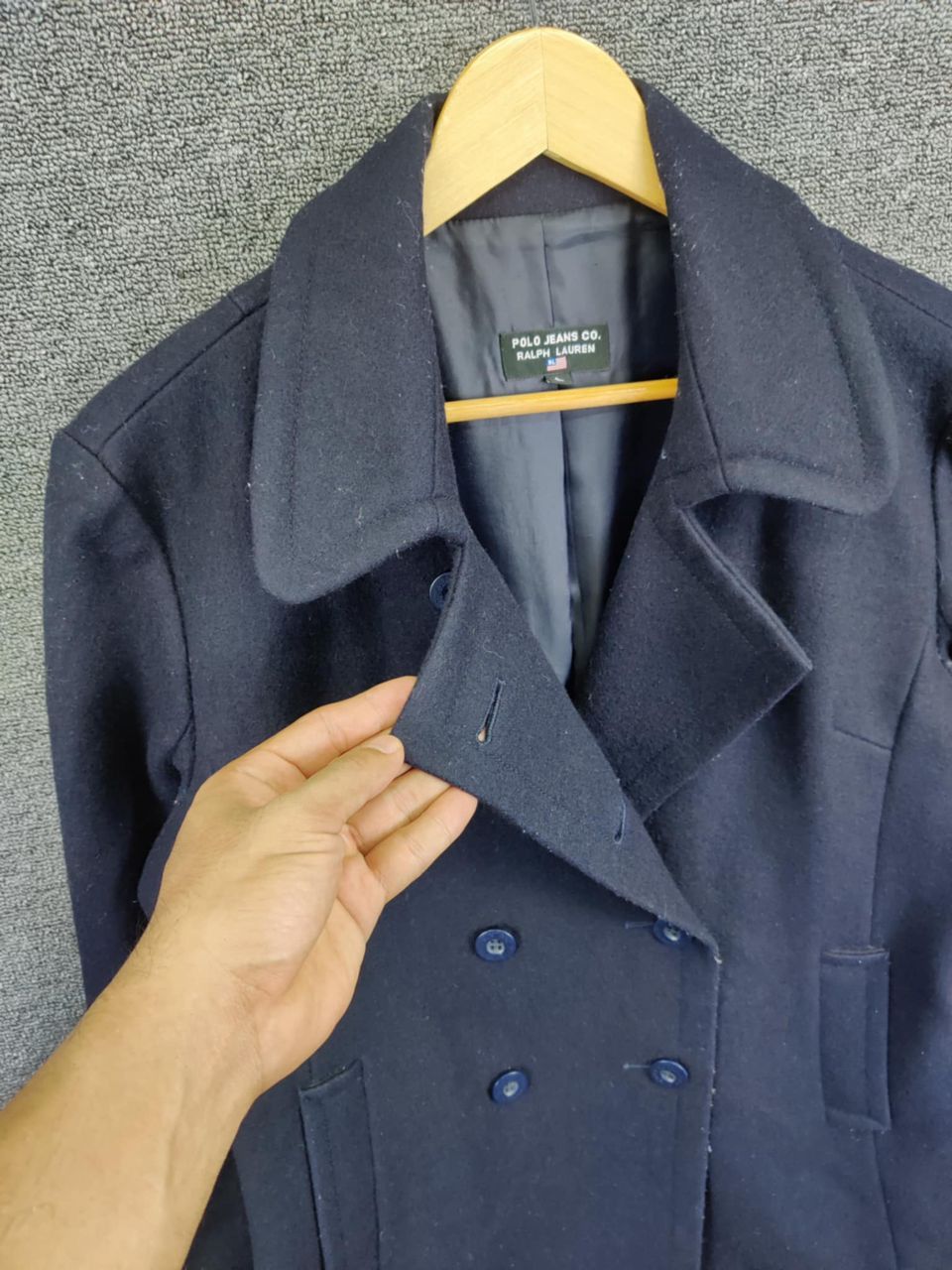 Polo Ralph Lauren Vintage Polo Jeans Ralph Lauren Wool Double Breasted Coat Size US L / EU 52-54 / 3 - 7 Thumbnail