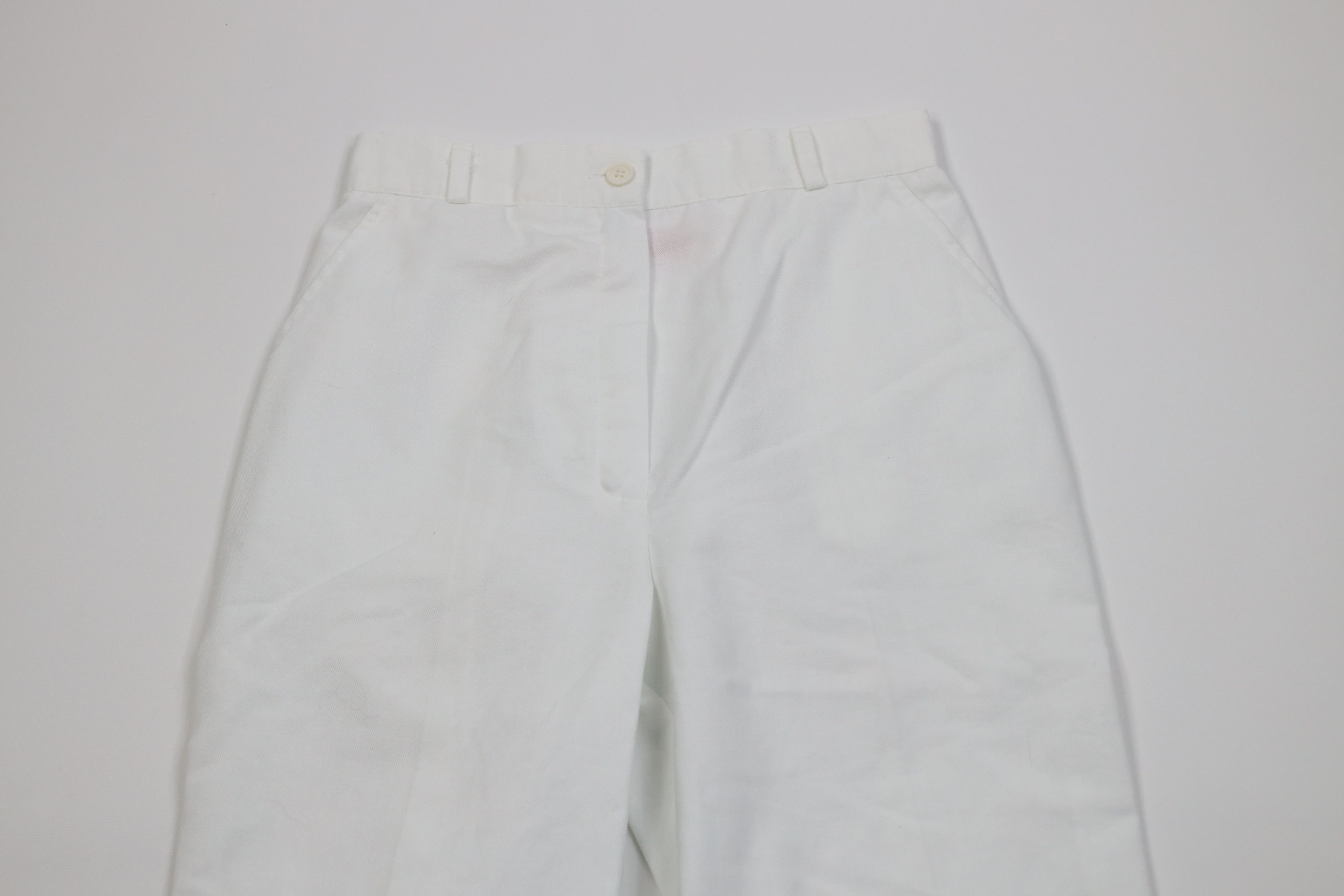 Vintage Vintage 70s Streetwear Flared Wide Leg Chino Pants White USA Size 25" / US 0 / IT 36 - 2 Thumbnail