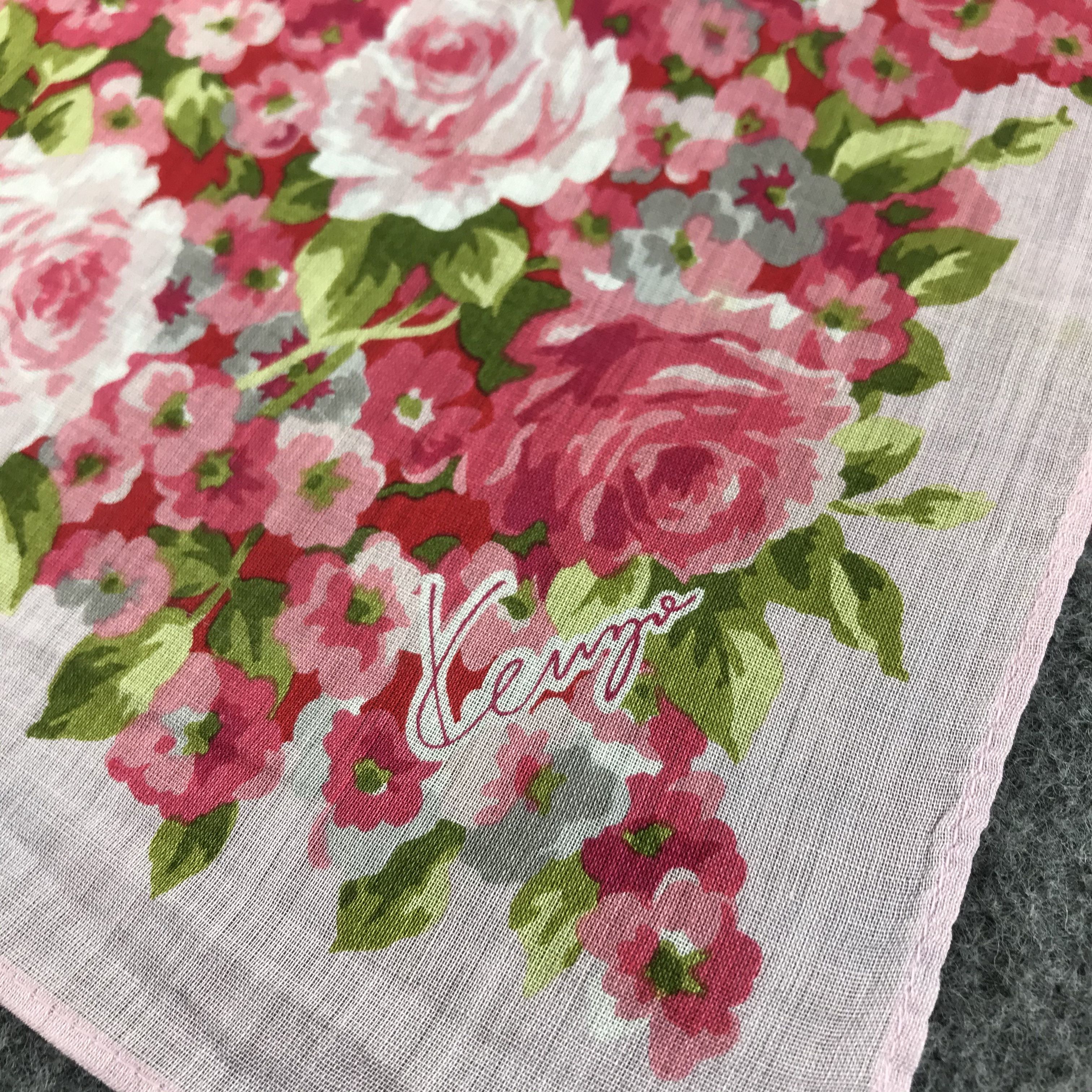 Kenzo Kenzo Floral Handkerchief Neckerchief Bandana H157 Size ONE SIZE - 4 Thumbnail