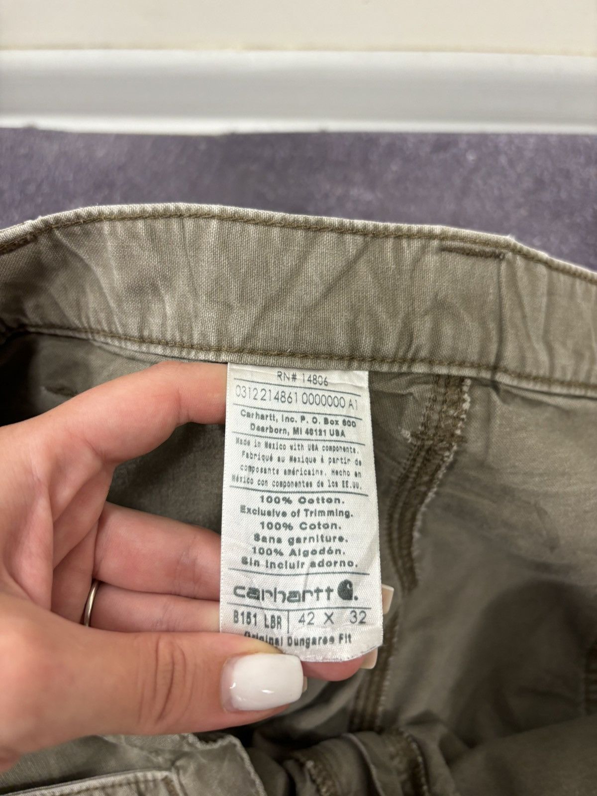 Carhartt Vintage Carhartt Original Dungaree Fit Carpenter Baggy Pants Size US 42 / EU 58 - 15 Thumbnail