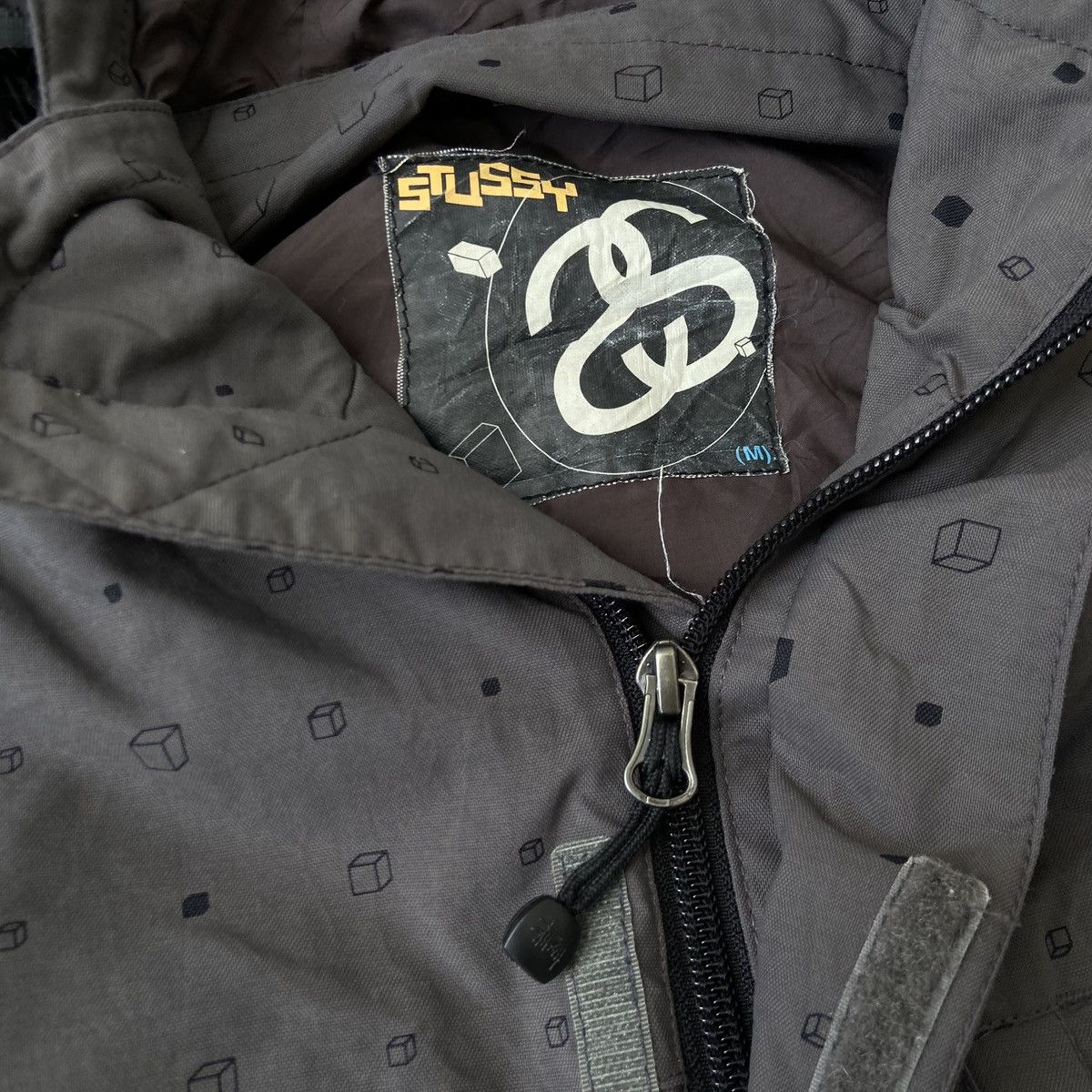 Stussy Stussy cube geometric snowboard rain jaket Size US XL / EU 56 / 4 - 5 Thumbnail
