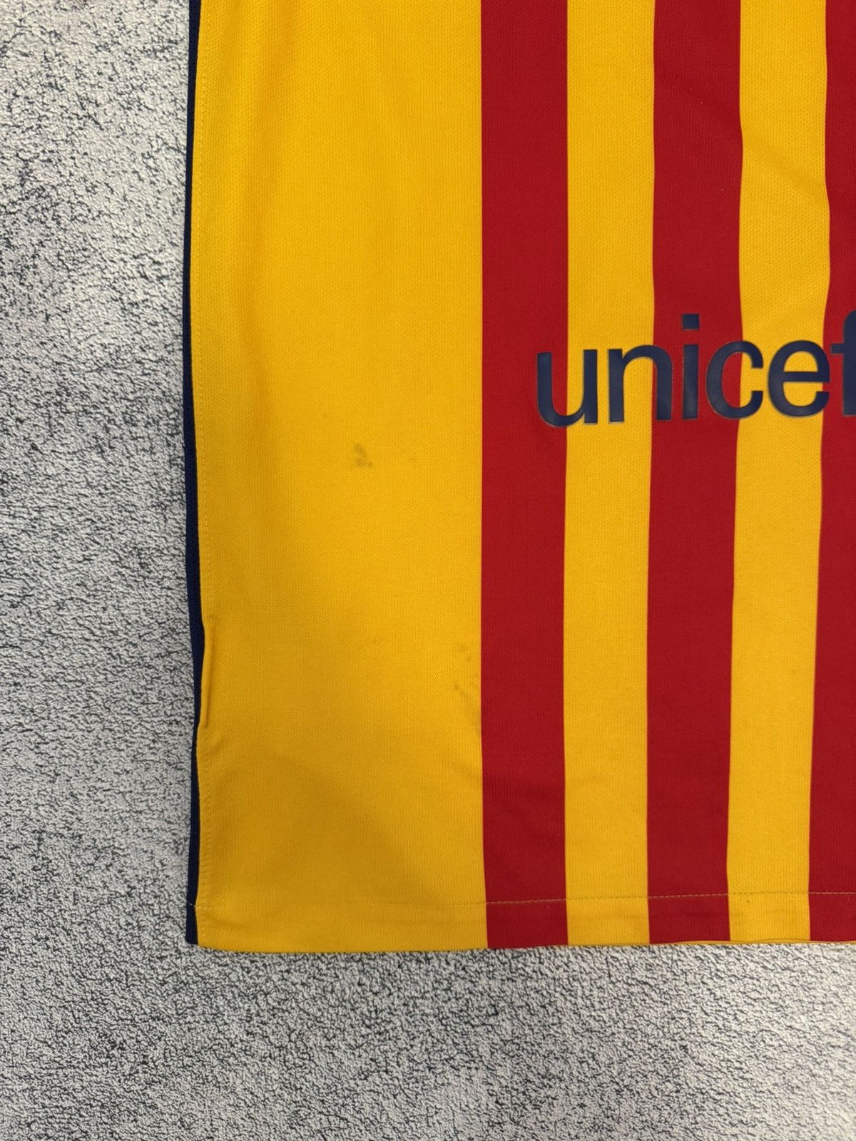 Nike Nike Barcelona 2015 Away Jersey Yellow Shirt MenM 658785-740 Size US M / EU 48-50 / 2 - 22 Thumbnail