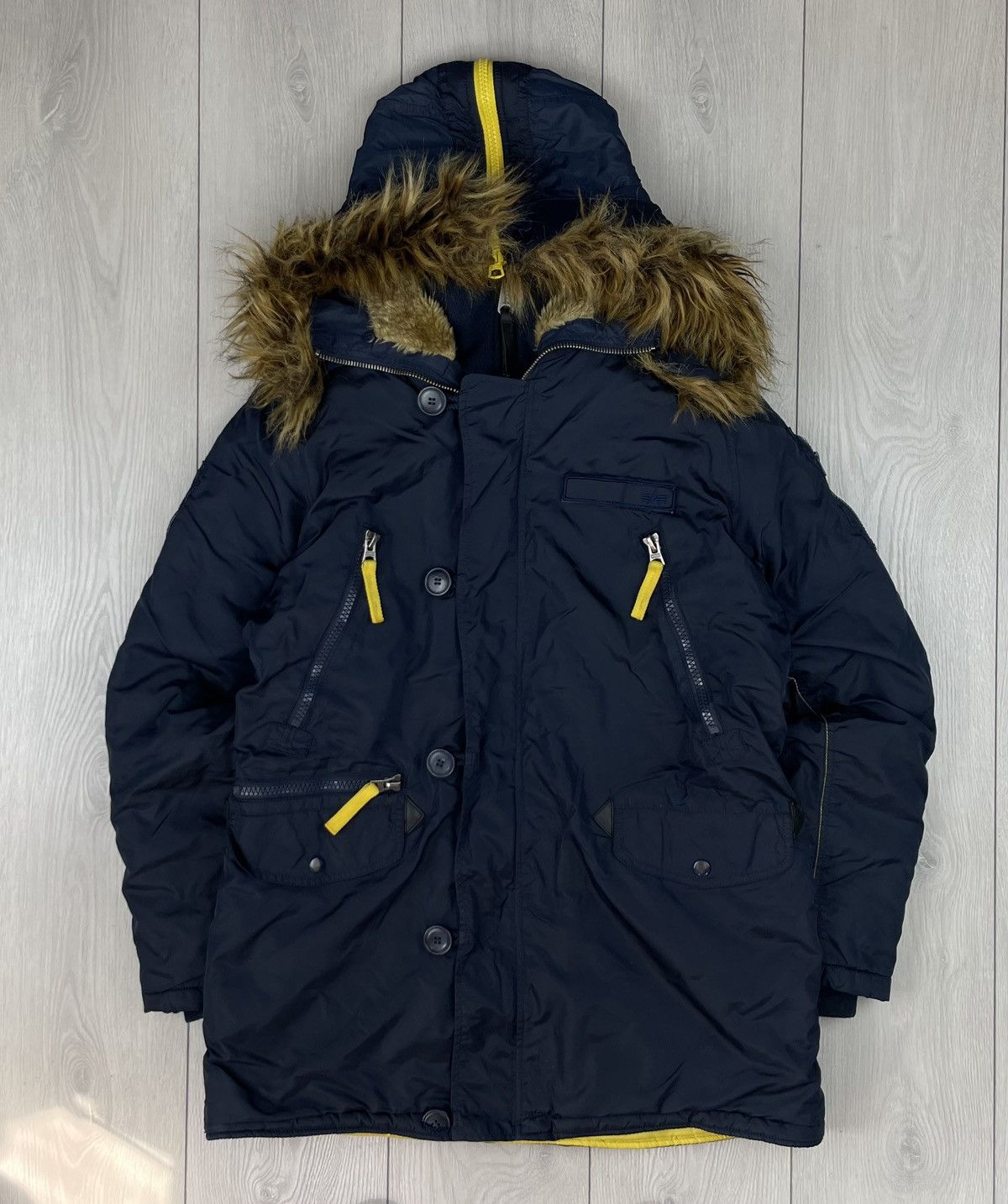 Alpha Industries Alpha Industrial Men’s N 2B Parka Jacket Navy Size M Size US M / EU 48-50 / 2 - 1 Thumbnail