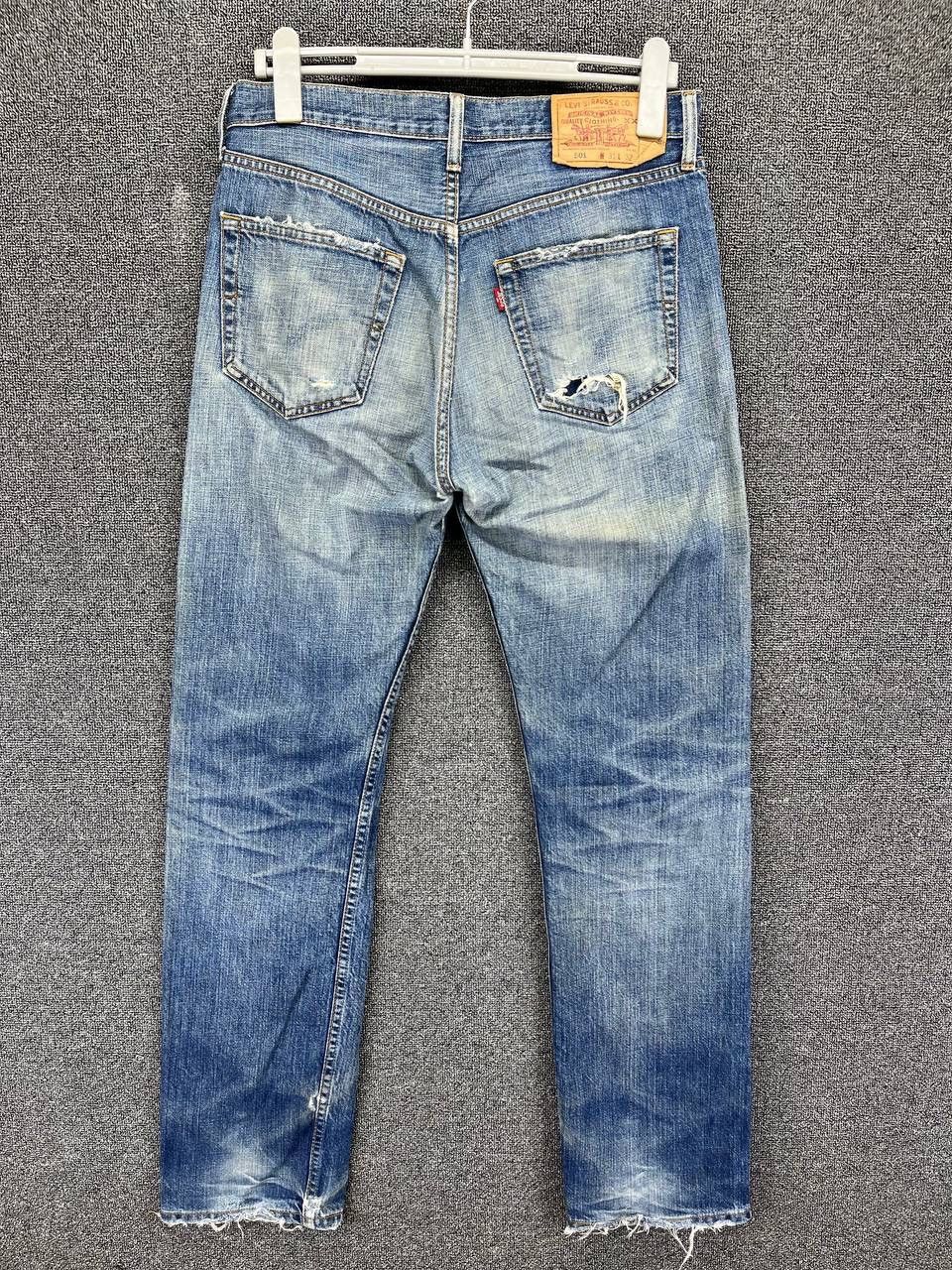 Levi's Vintage 90s Levis 501 Rare Trashed Jeans Denim Pants Size US 31 - 5 Thumbnail