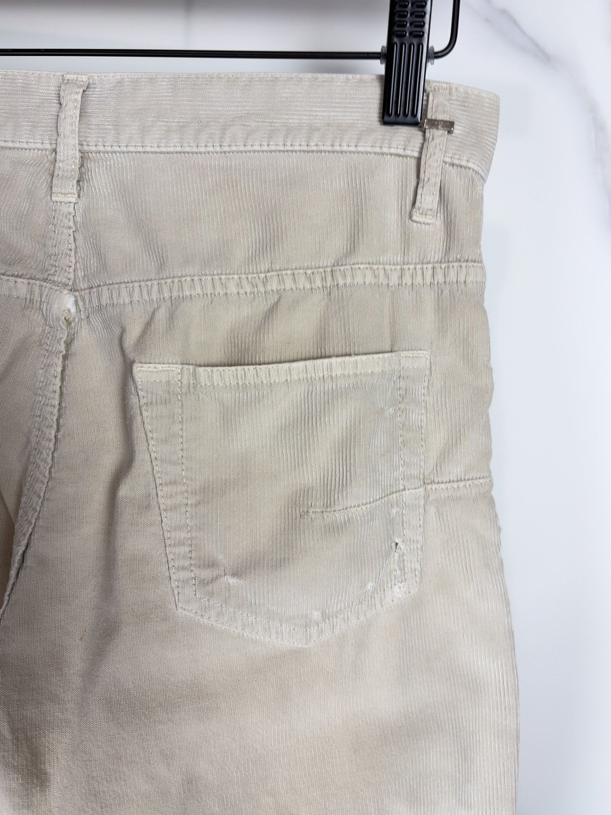 Dior × Hedi Slimane AW04 Dior Homme VOTC Faded & Distressed Corduroy Jeans Pants Size US 27 - 8 Thumbnail