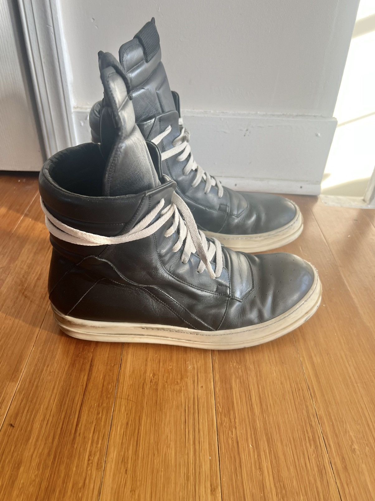 Rick Owens Rick Owens Geobasket Sneaker Black Size 13/46 Size US 13 / EU 46 - 7 Thumbnail