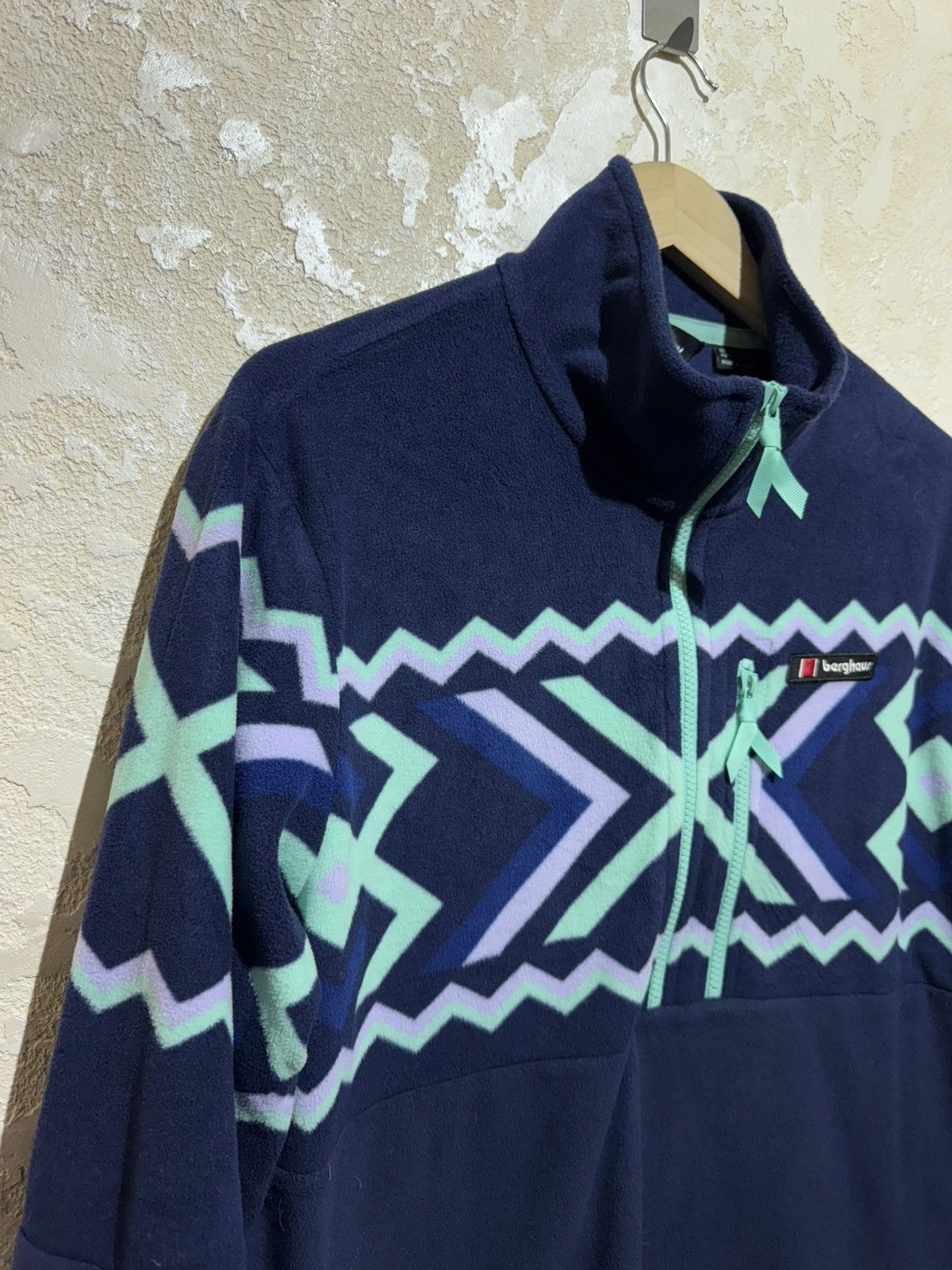 Berghaus × Vintage Berghaus Unisex Prims Printed Trango Half Zip Fleece Size US XL / EU 56 / 4 - 3 Thumbnail